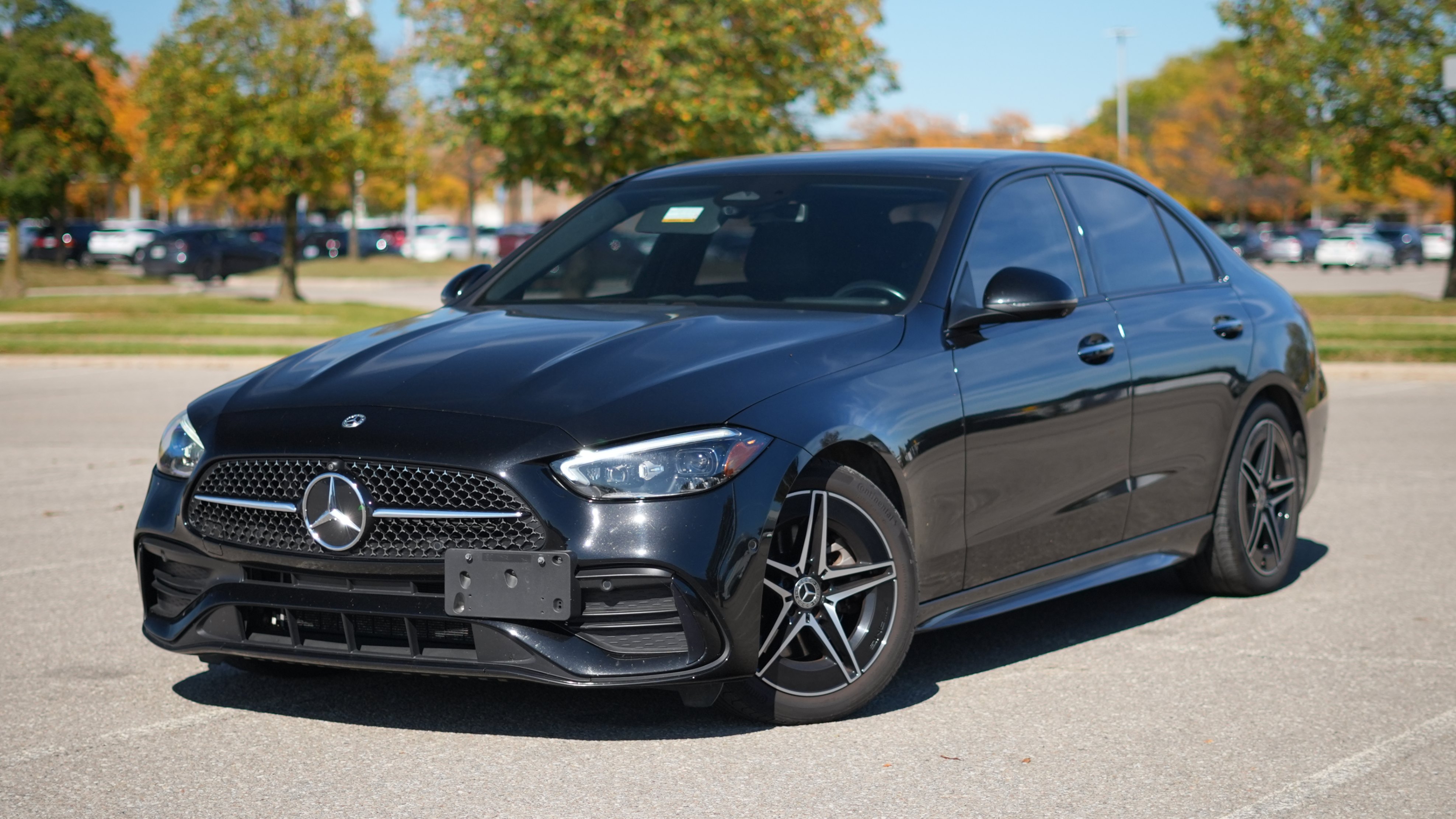 Black 2022 Mercedes-Benz C-Class Sedan All-Wheel Drive Automatic