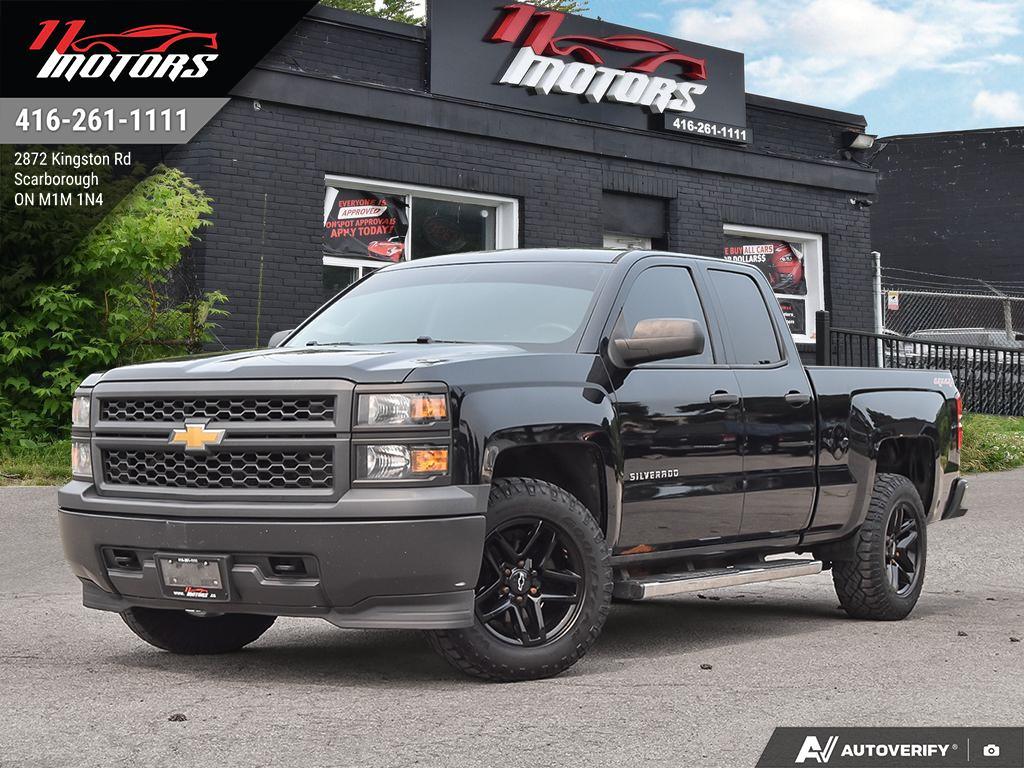 Black 2015 Chevrolet Silverado 1500 Pickup Truck Four-Wheel Drive Automatic