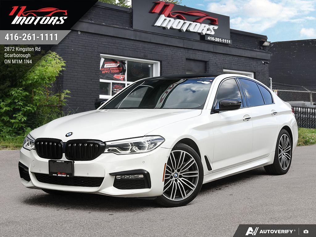White 2018 BMW 5 Series Sedan All-Wheel Drive Automatic