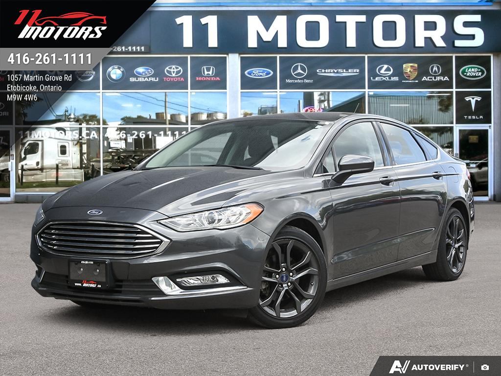 Gray 2018 Ford Fusion Sedan Front-Wheel Drive Automatic