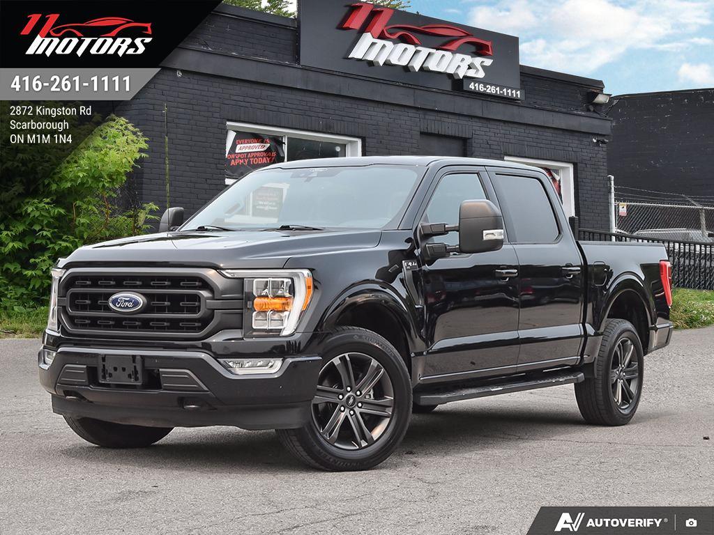 Black 2021 Ford F-150 Pickup Truck Four-Wheel Drive Automatic