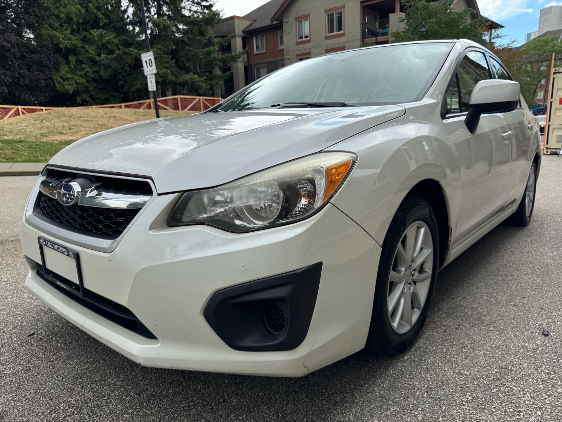 White 2014 Subaru Impreza Sedan Manual