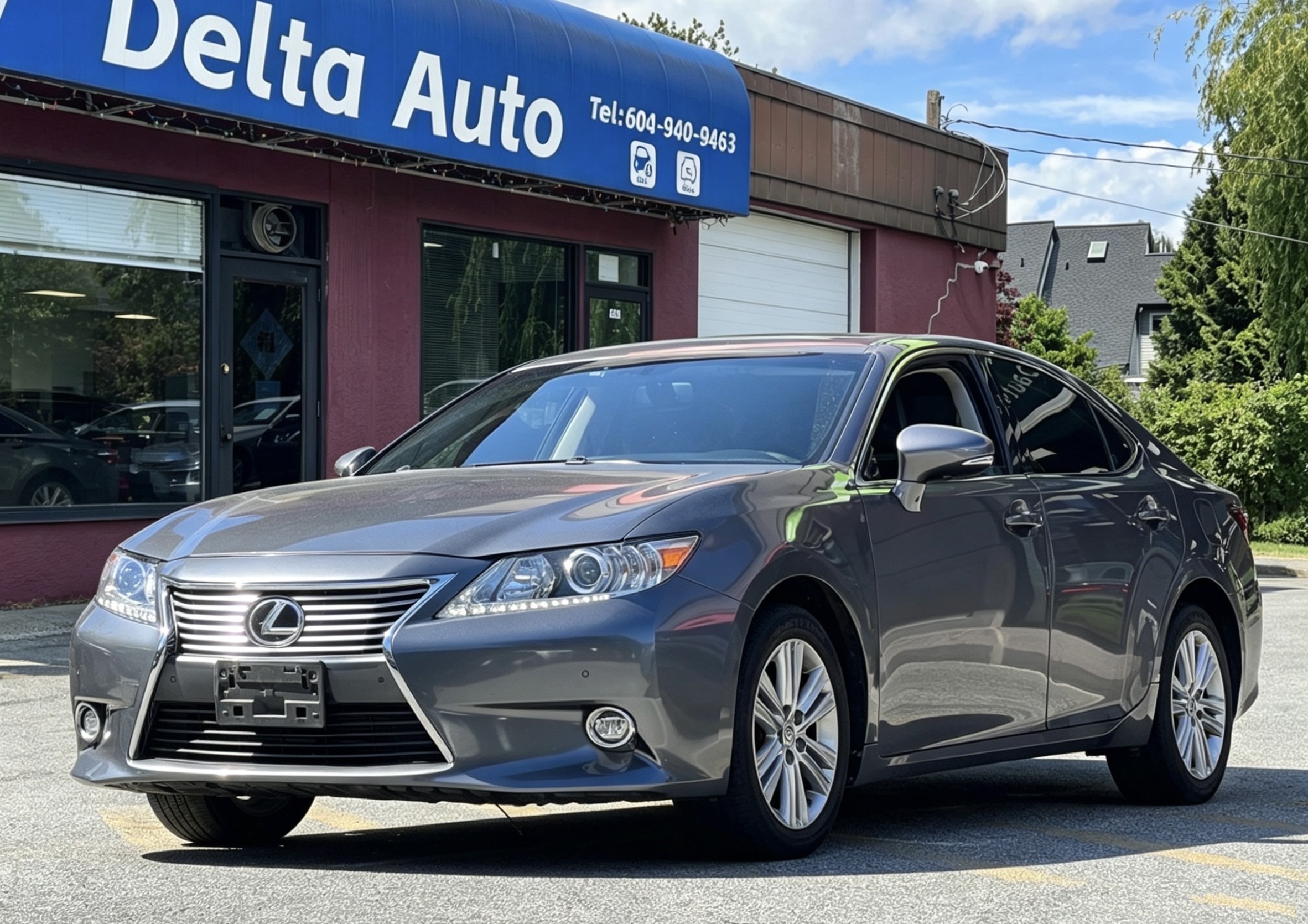 Gray 2015 Lexus ES 350 FWD Sedan Front-Wheel Drive Automatic