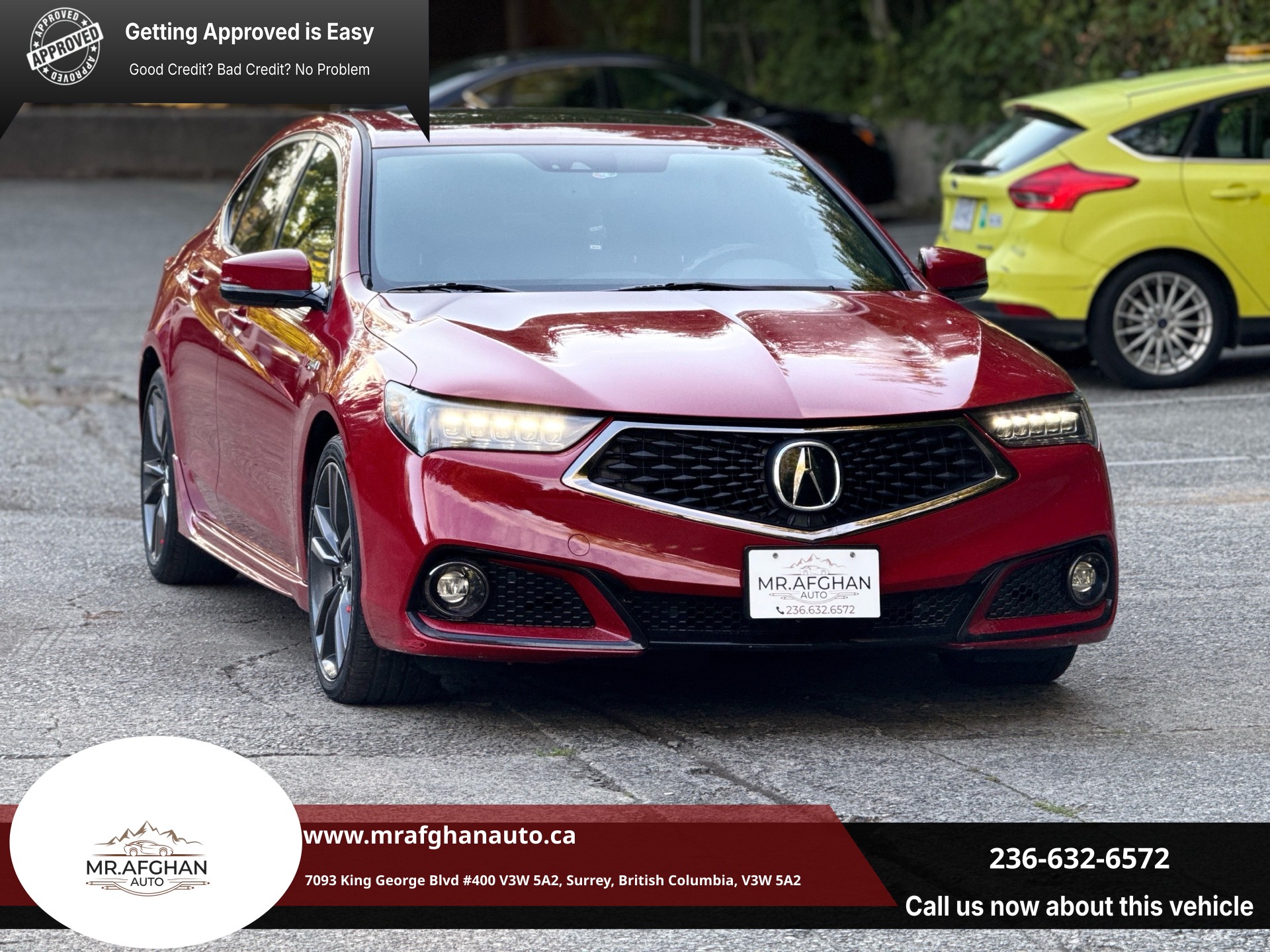 Red 2018 Acura TLX Sedan Automatic