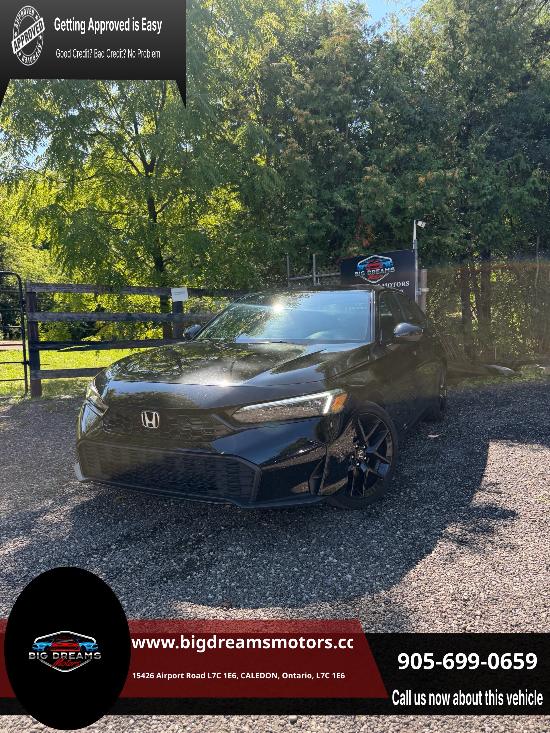 Black 2026 Honda Civic Hybrid Sedan Front-Wheel Drive Automatic