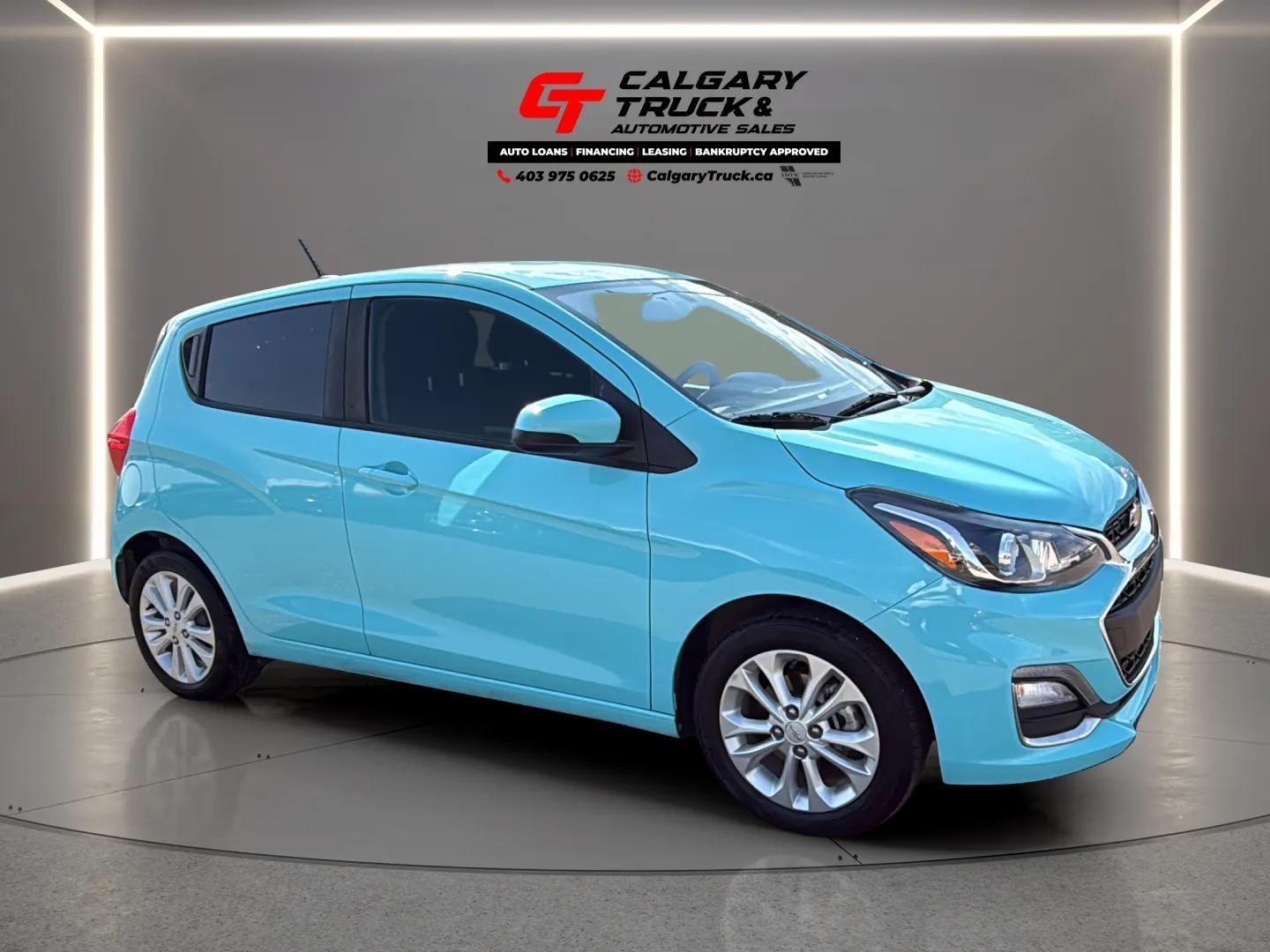 Blue 2021 Chevrolet Spark Hatchback Front-Wheel Drive Automatic