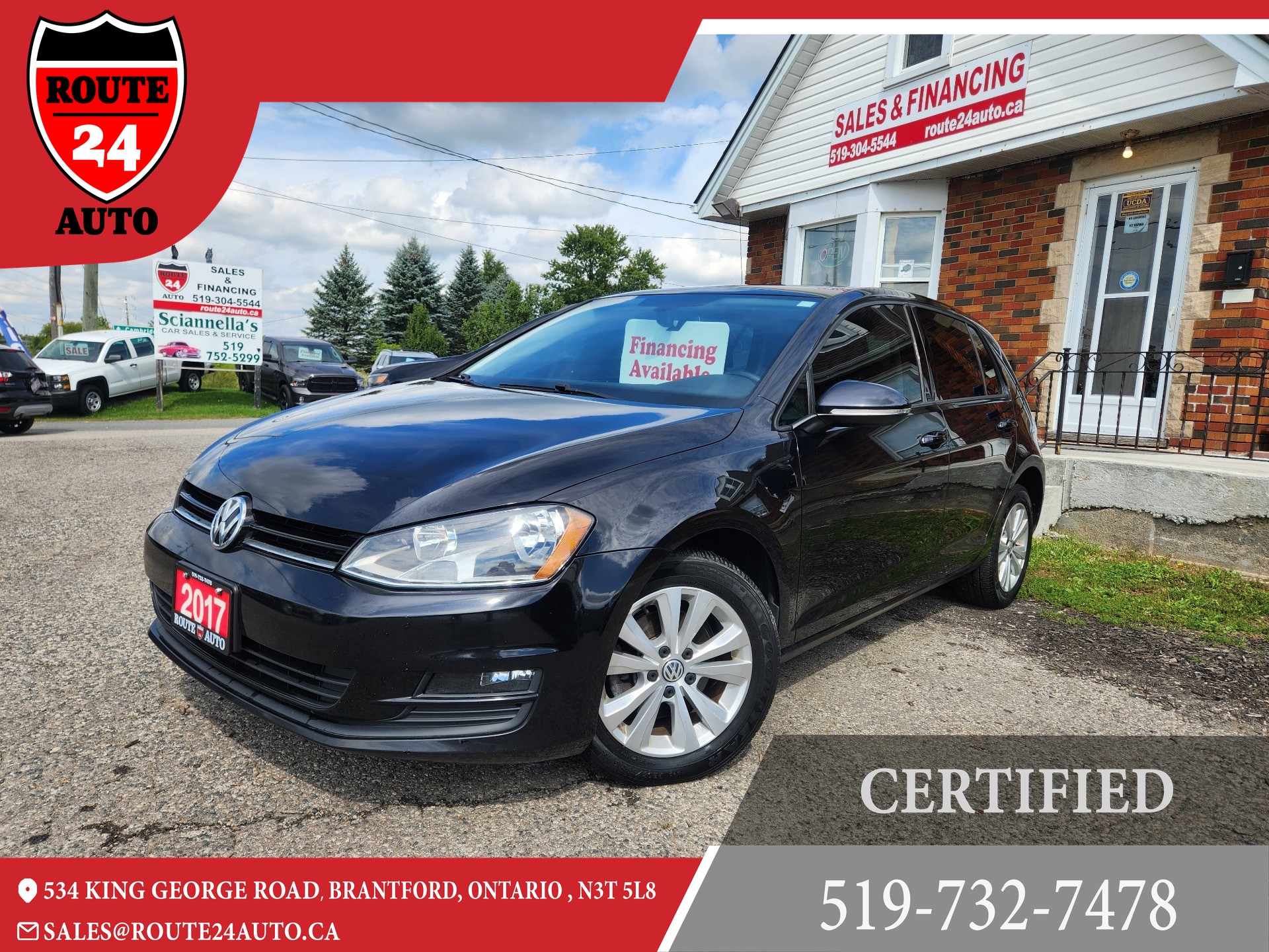 Black 2017 Volkswagen Golf Hatchback Automatic