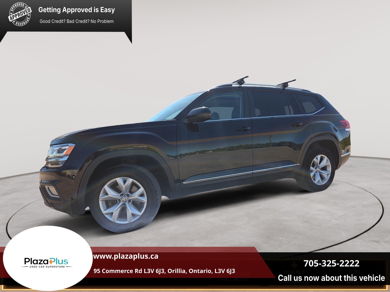 Deep Black Pearl 2018 Volkswagen Atlas SUV / Crossover Automatic