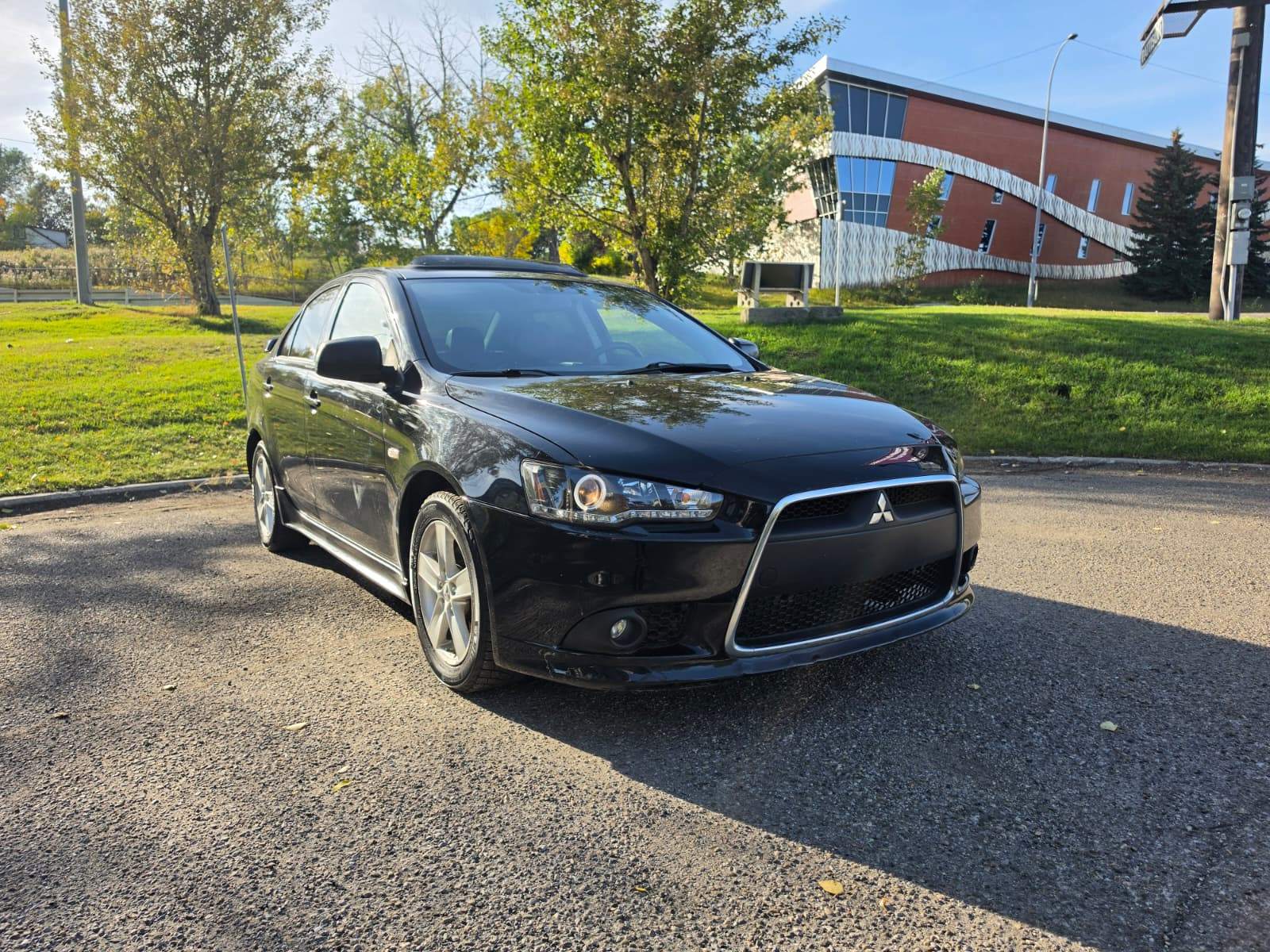 Black 2013 Mitsubishi Lancer Sedan All-Wheel Drive Automatic