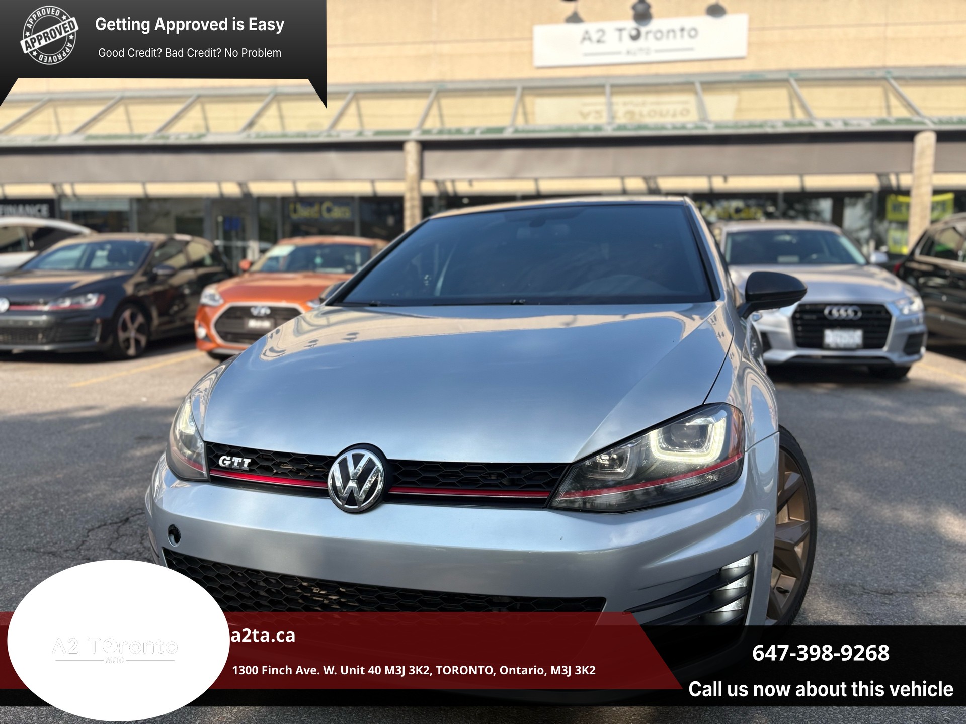 Silver 2016 Volkswagen Golf GTI Hatchback Front-Wheel Drive Manual