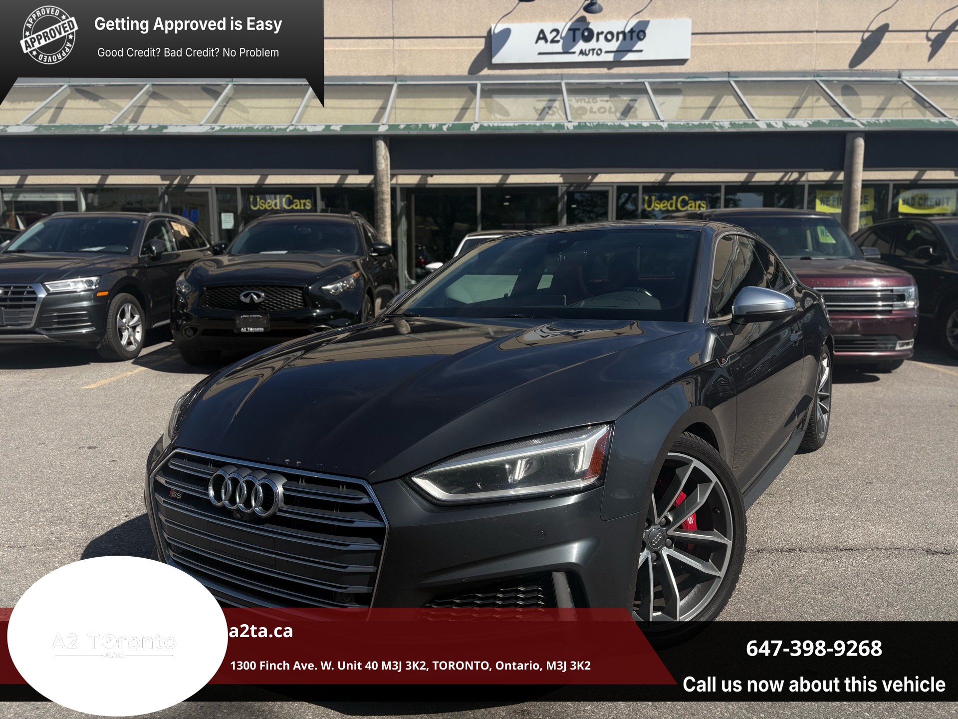 Gray 2018 Audi S5 Coupe  Automatic