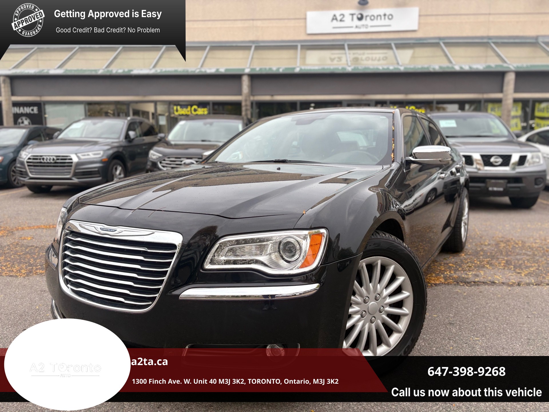 Black 2012 Chrysler 300 Sedan All-Wheel Drive Automatic