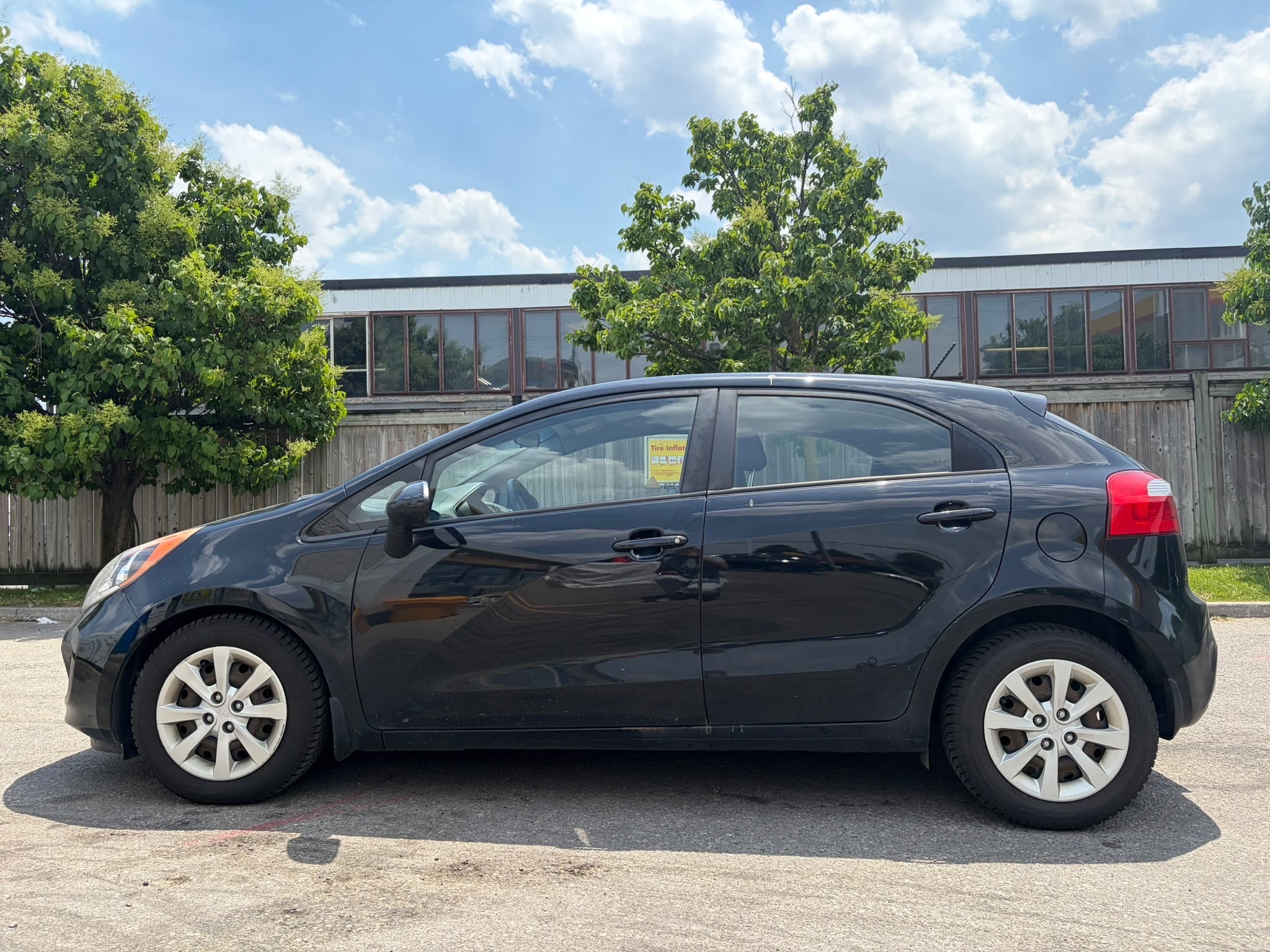 Black 2014 Kia Rio LX Sedan Front-Wheel Drive Automatic