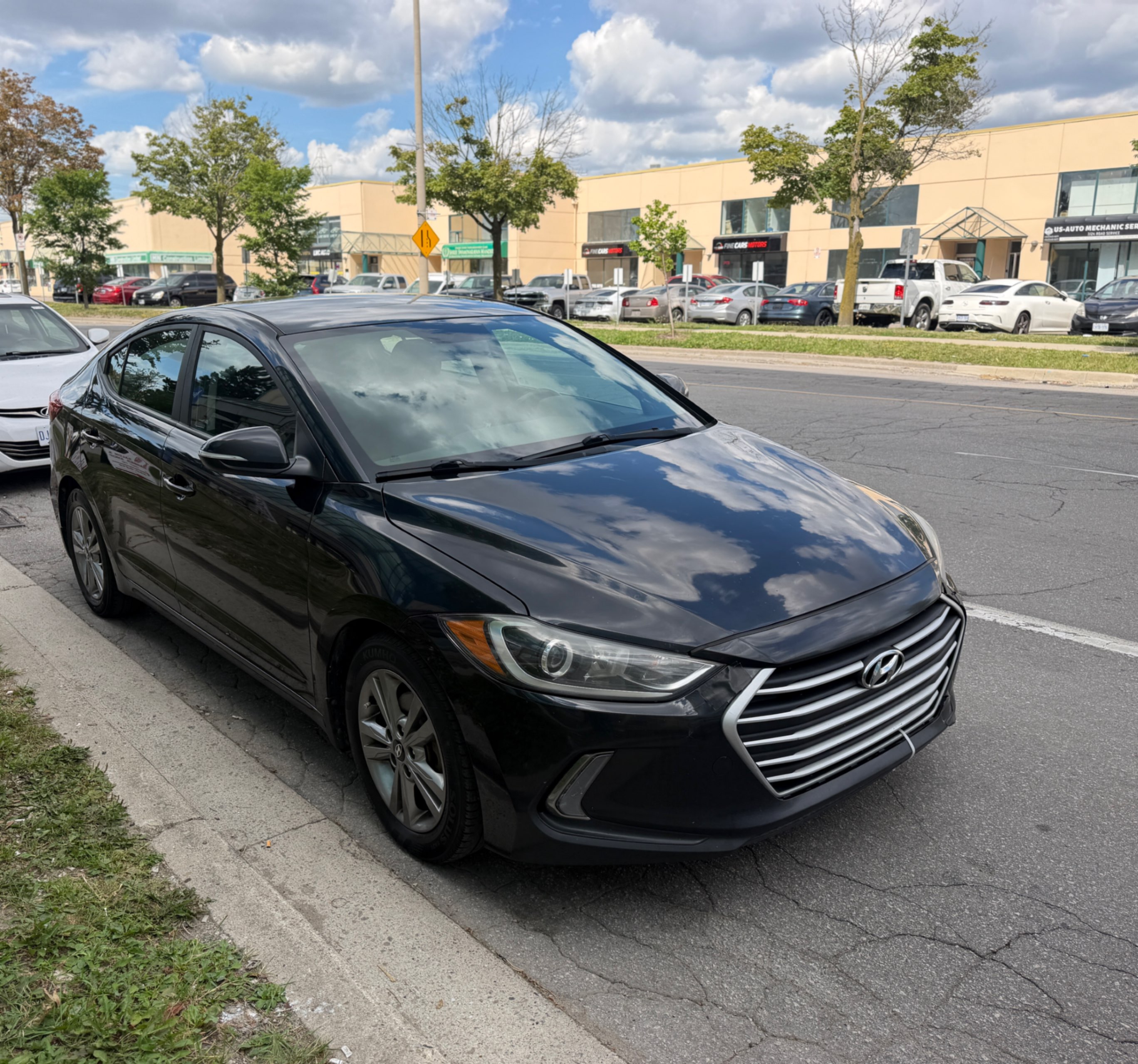 Black 2017 Hyundai Elantra Sedan Automatic