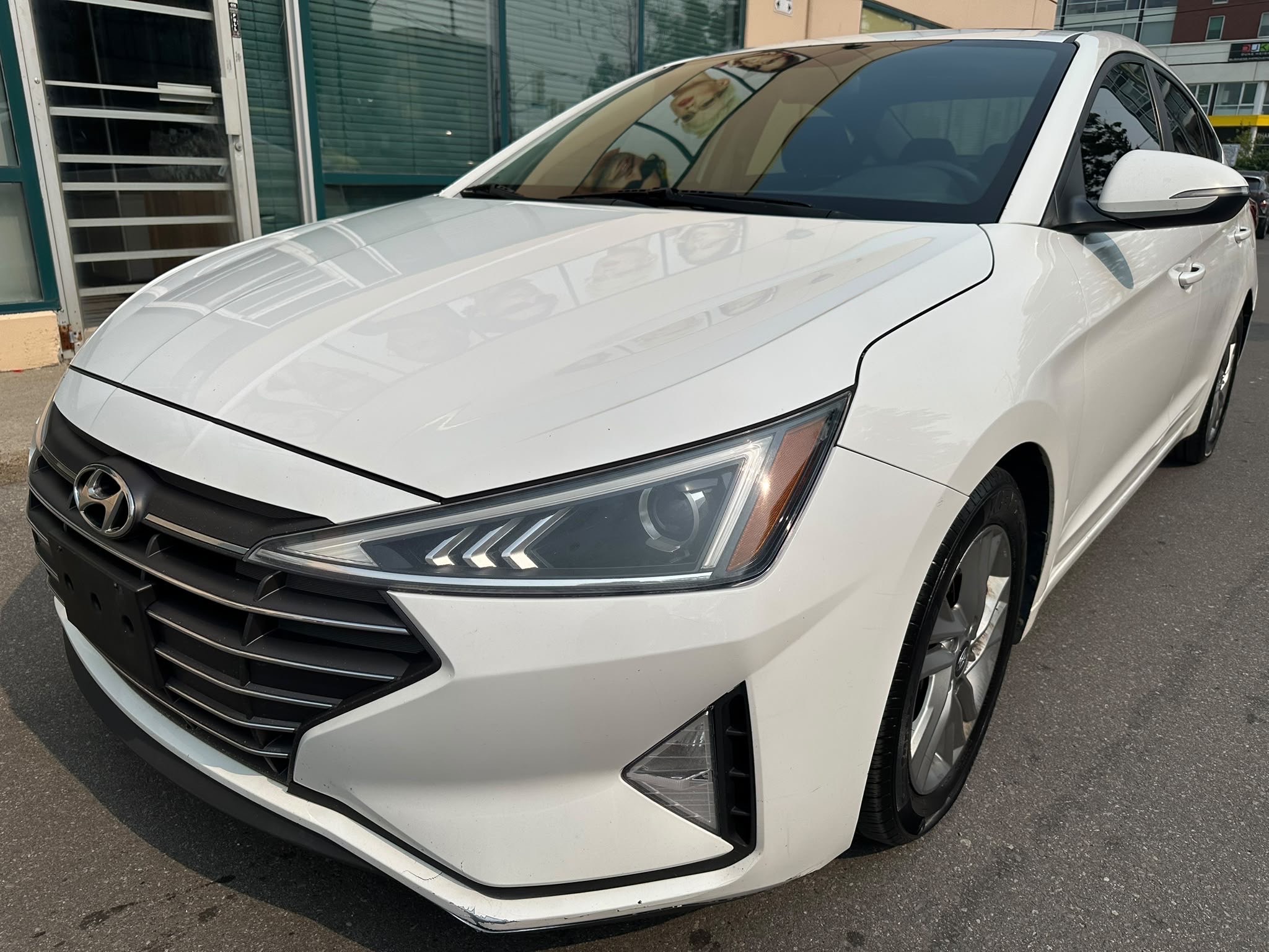 White 2019 Hyundai Elantra Sedan Automatic