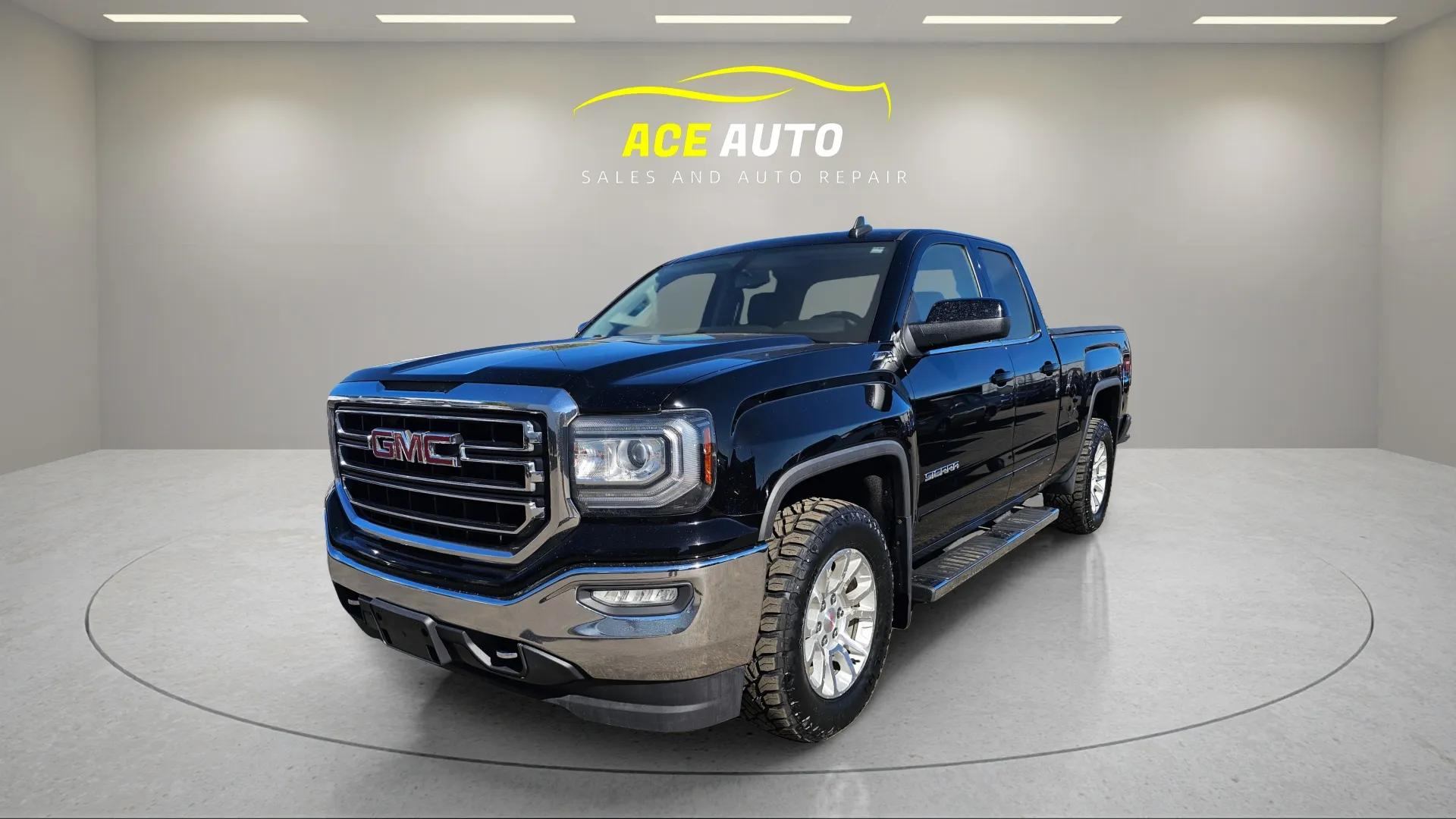 Black 2017 GMC Sierra 1500 Pickup Truck Four-Wheel Drive Automatic