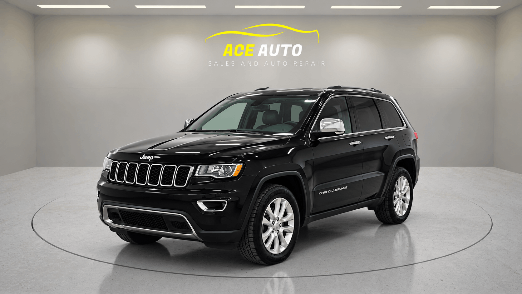 Black 2017 Jeep Grand Cherokee SUV / Crossover Four-Wheel Drive Automatic
