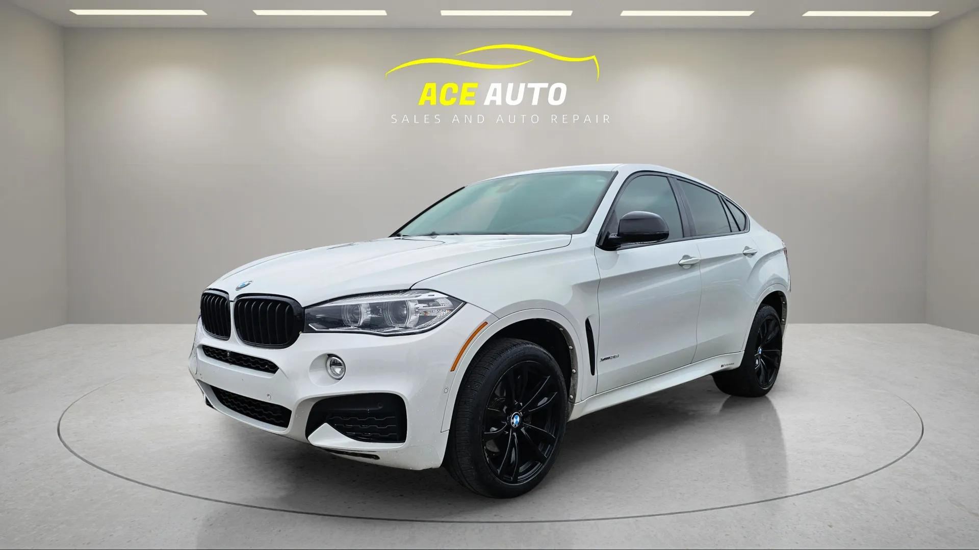 White 2018 BMW X6 xDrive35i AWD SUV / Crossover All-Wheel Drive Automatic