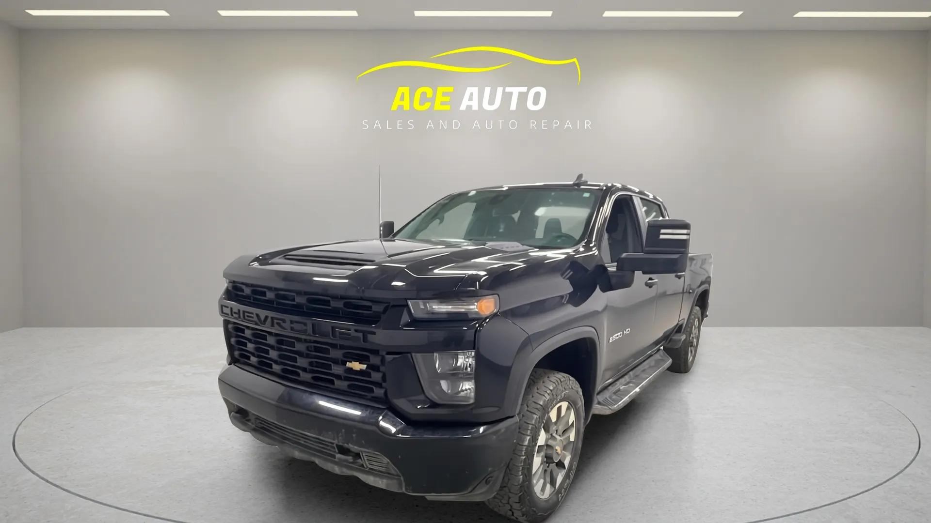 Black 2022 Chevrolet Silverado 2500HD Pickup Truck Four-Wheel Drive Automatic