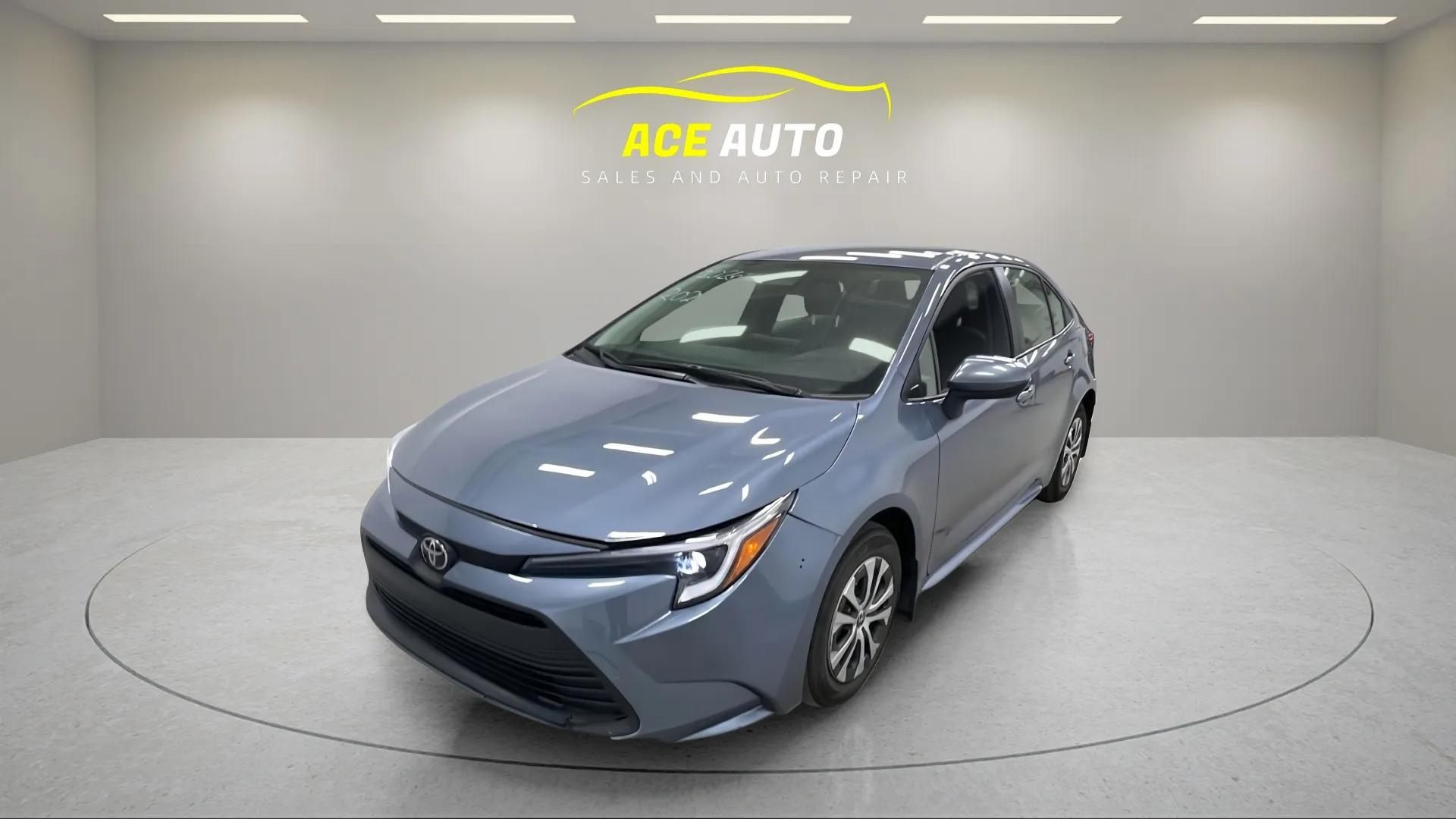 Blue 2026 Toyota Corolla Hybrid Sedan Front-Wheel Drive Automatic