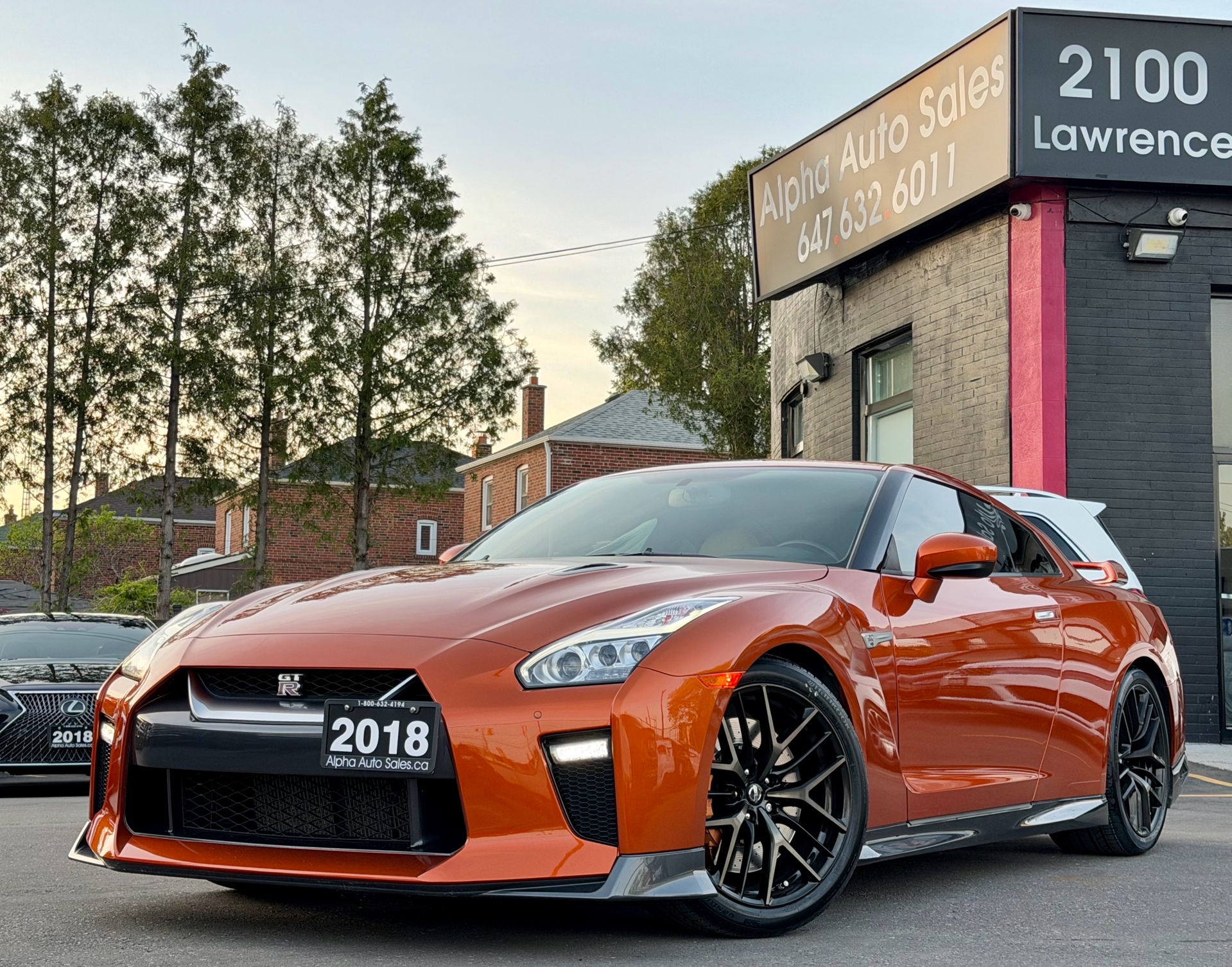 Orange 2018 Nissan GT-R Premium AWD Coupe All-Wheel Drive Automatic