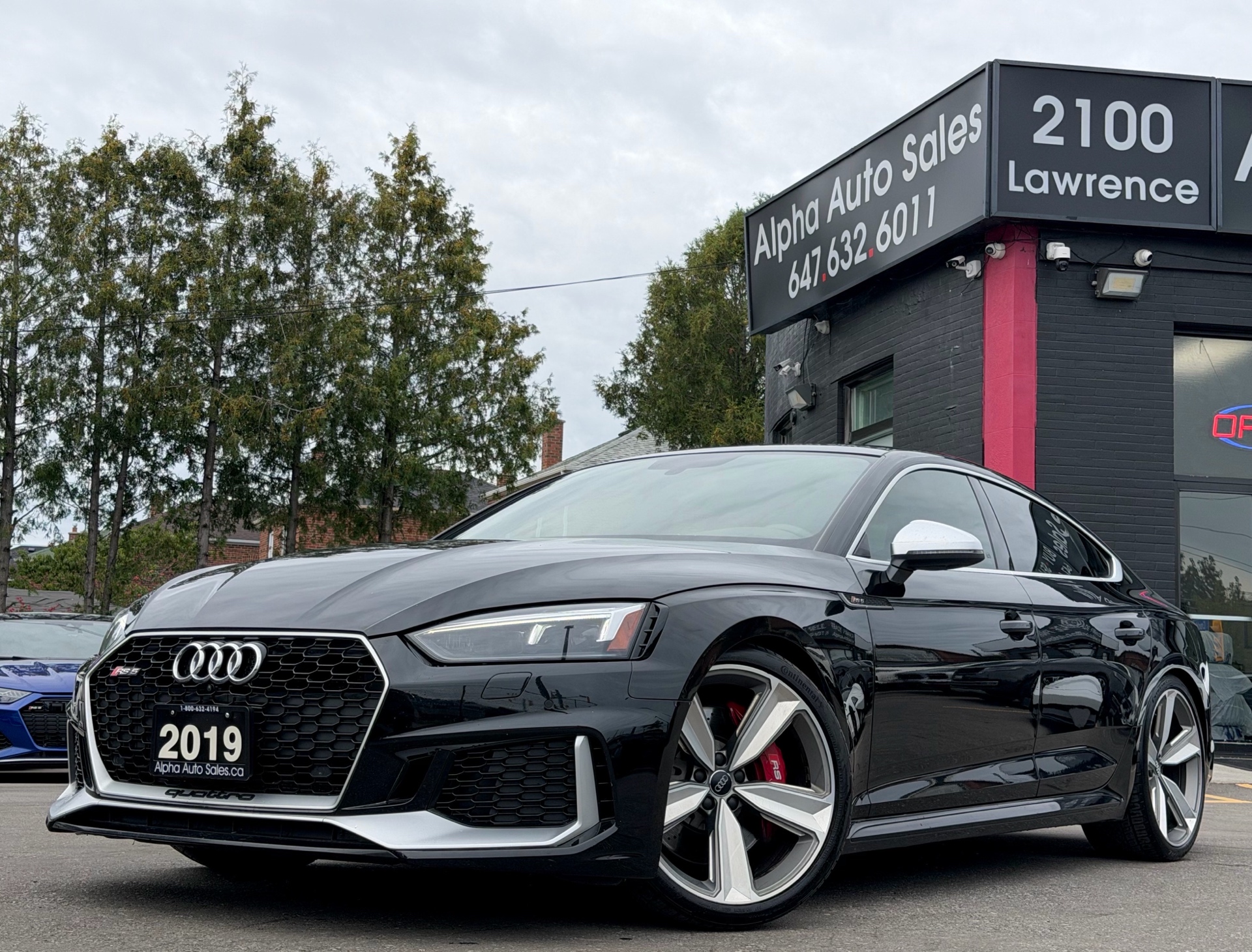 Black 2019 Audi RS 5 Sportback Sedan All-Wheel Drive Automatic