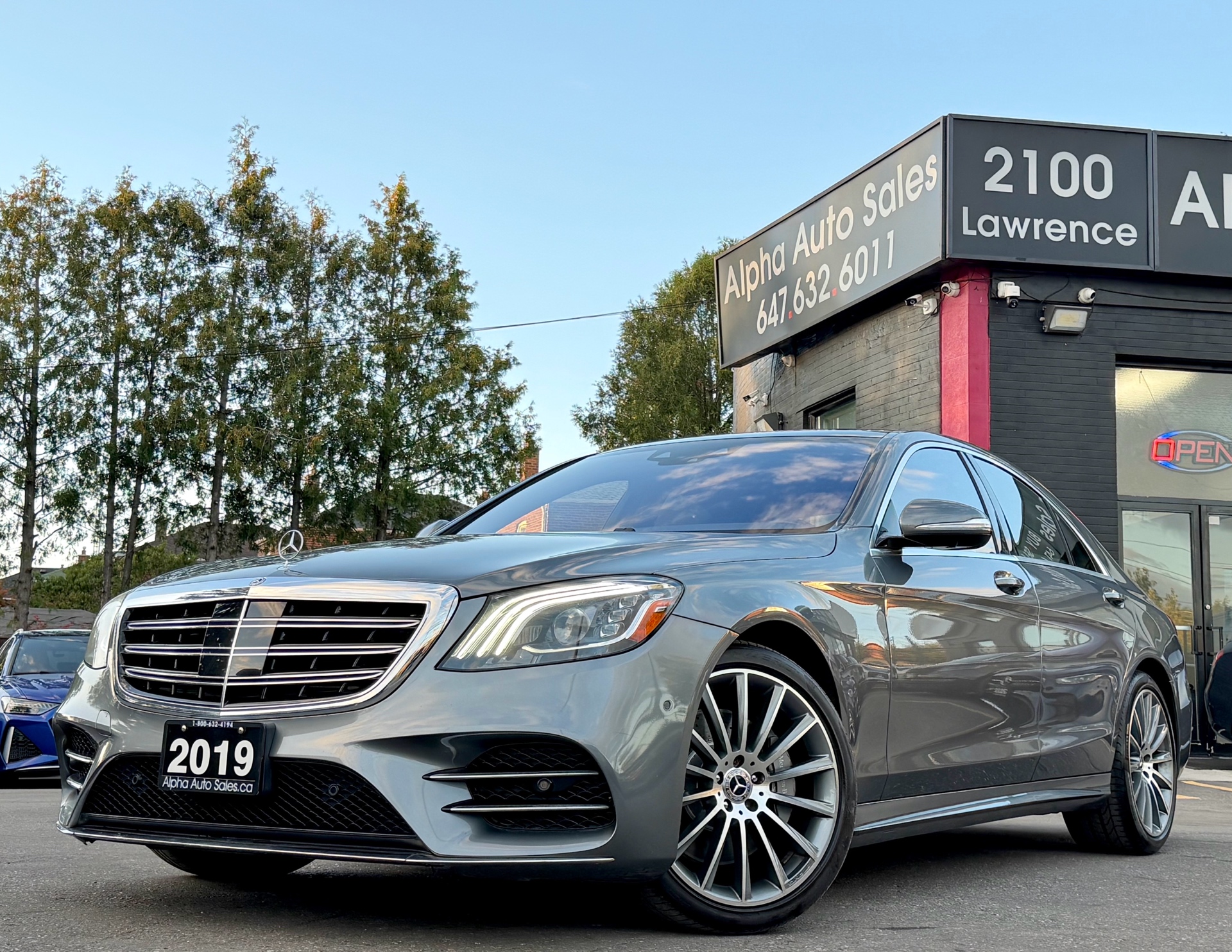 Gray 2019 Mercedes-Benz S-Class Sedan All-Wheel Drive Automatic