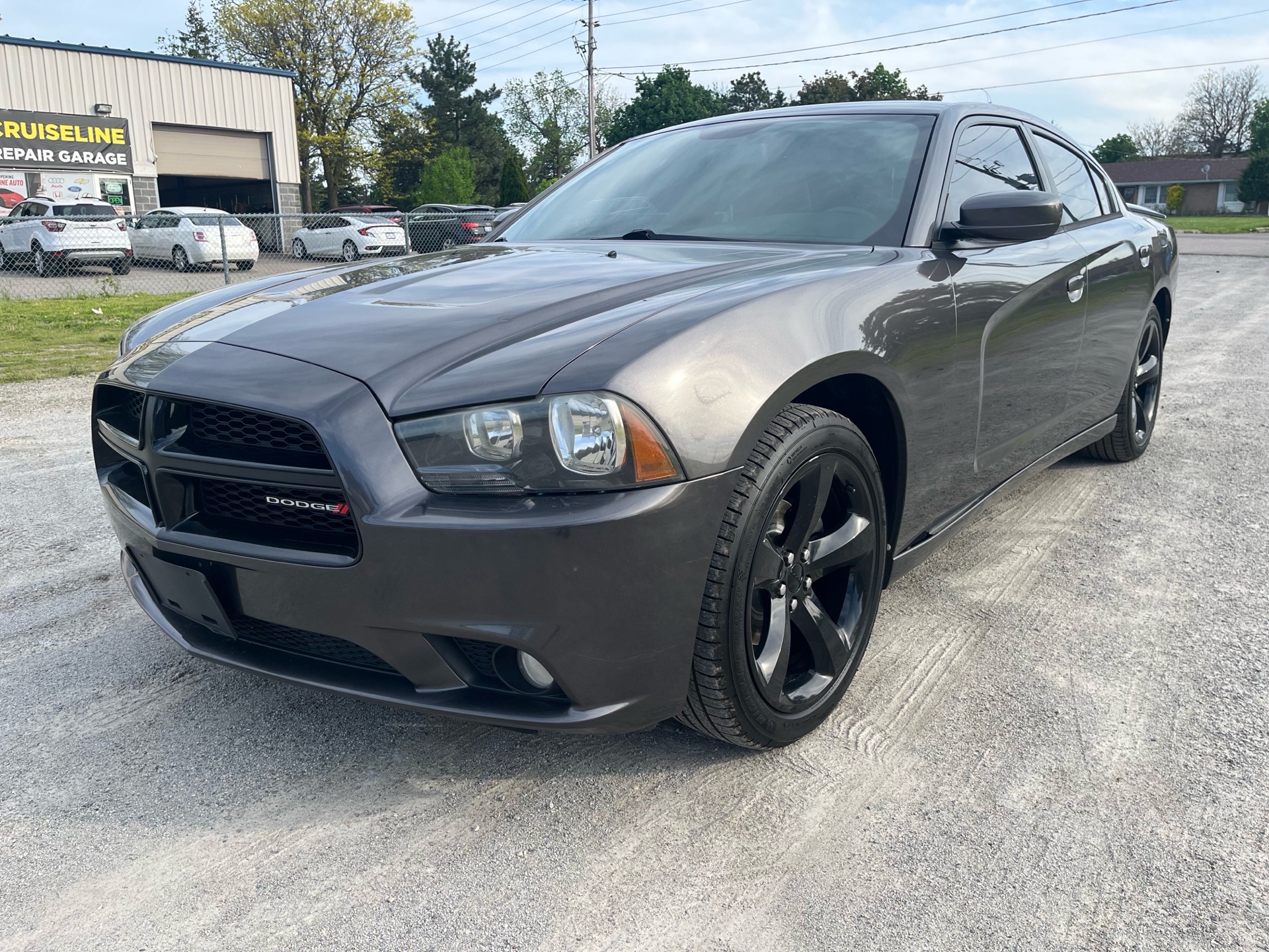 Gray 2014 Dodge Charger SXT Plus RWD Sedan Rear-Wheel Drive Automatic