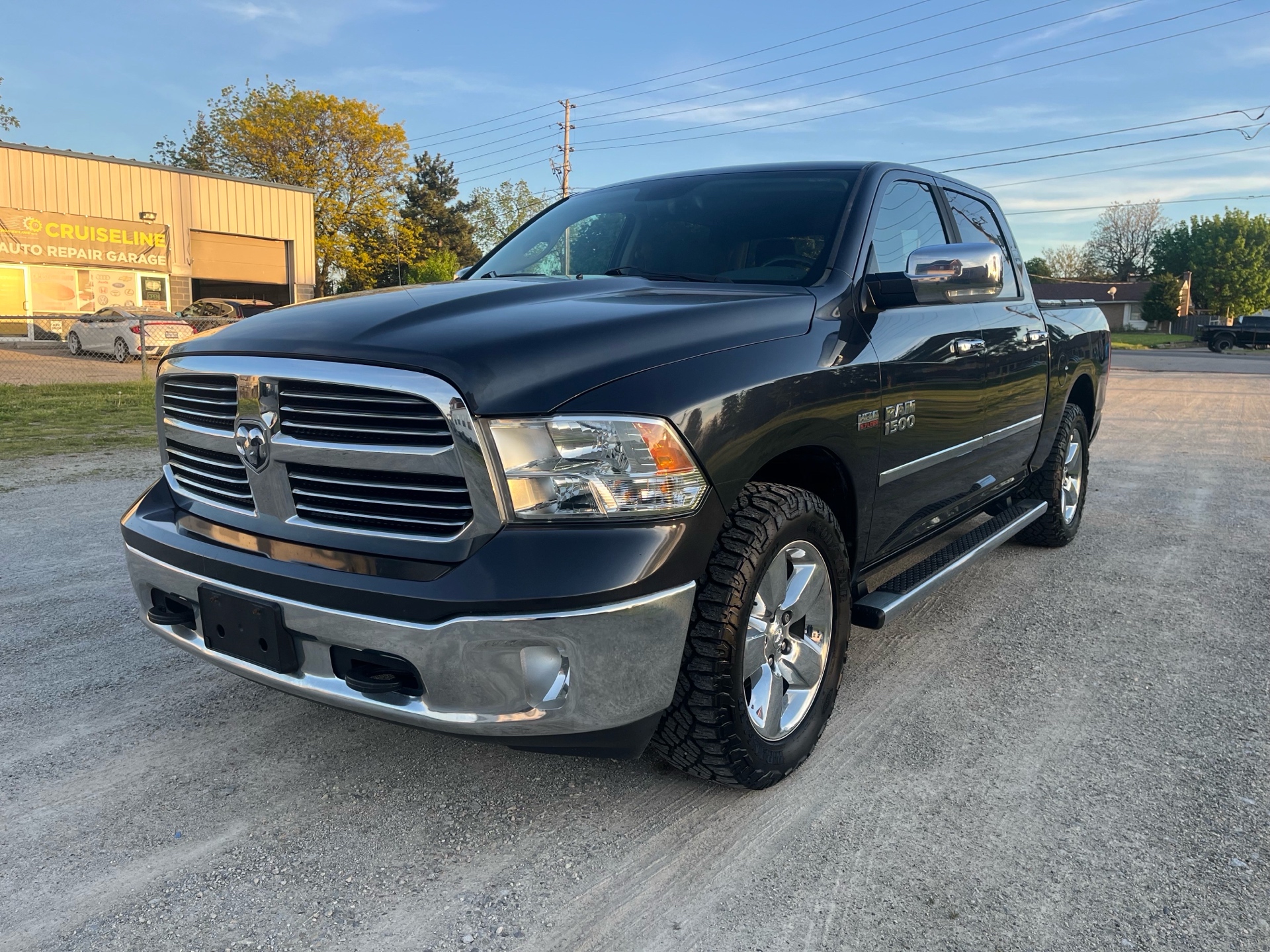 Blue 2015 RAM 1500 Big Horn Crew Cab 4WD Pickup Truck Four-Wheel Drive Automatic