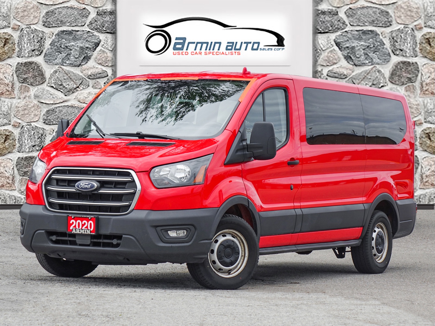 Red 2020 Ford Transit Passenger Van Rear-Wheel Drive Automatic