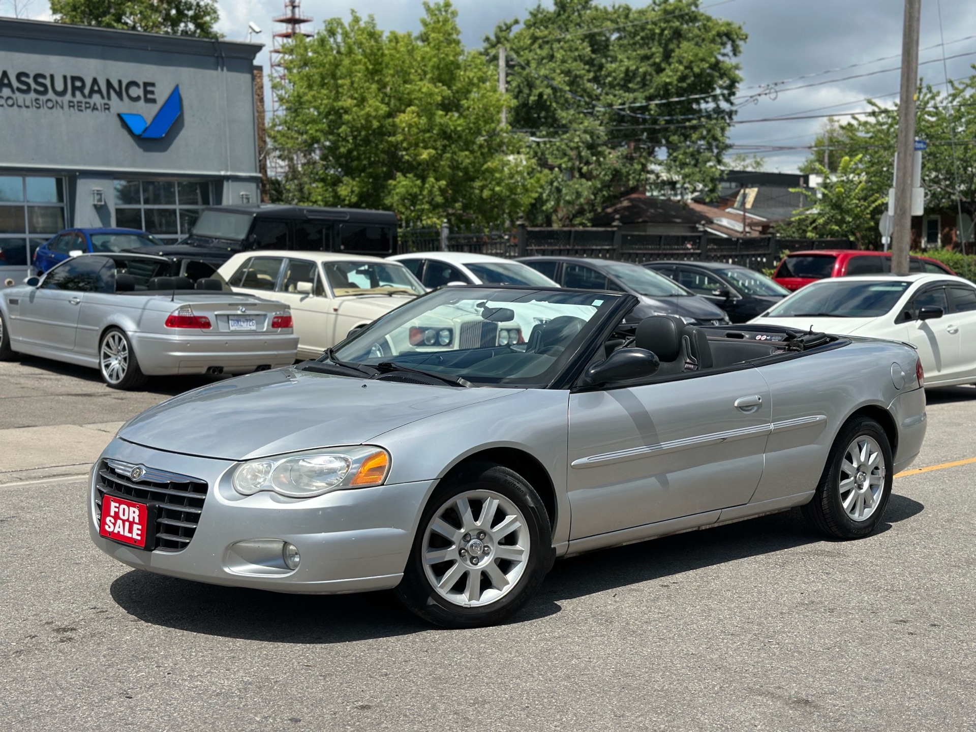 Silver 2004 Chrysler Sebring Convertible Front-Wheel Drive Automatic