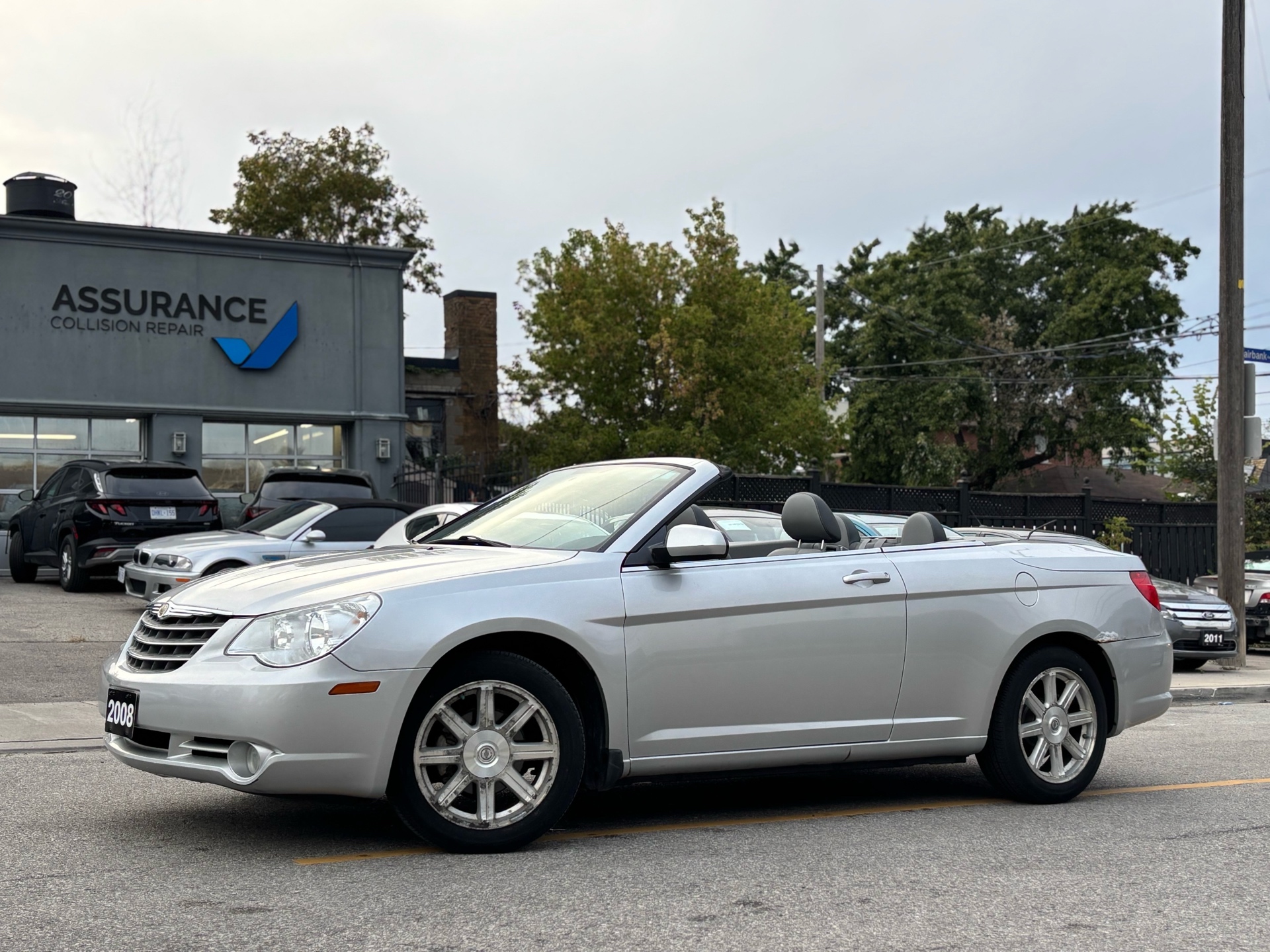 Silver 2008 Chrysler Sebring Convertible Front-Wheel Drive Automatic