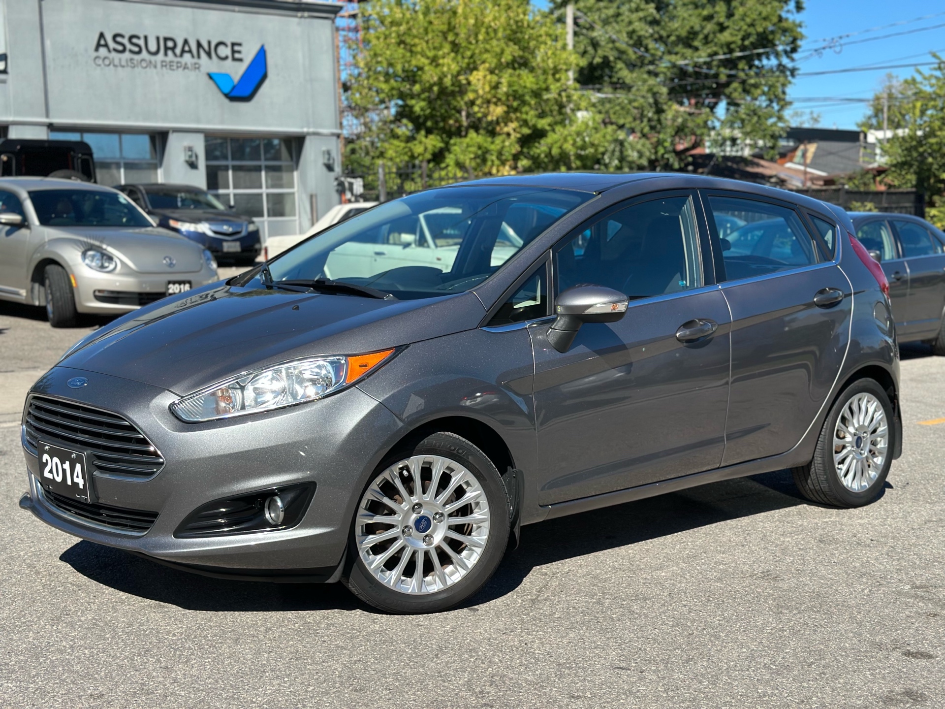 Gray 2014 Ford Fiesta Hatchback Front-Wheel Drive Automatic
