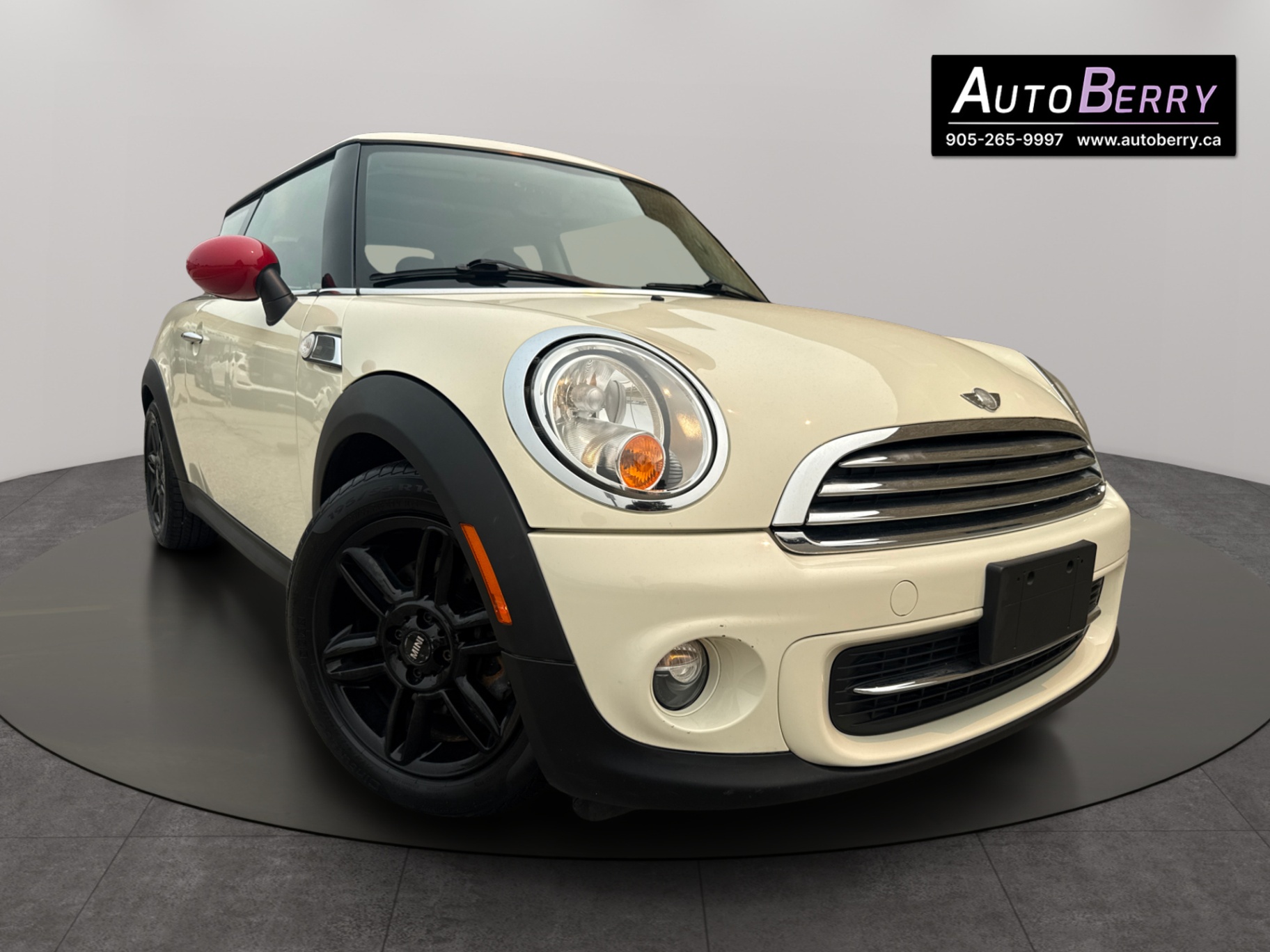 White 2012 MINI Cooper Hatchback Front-Wheel Drive Automatic