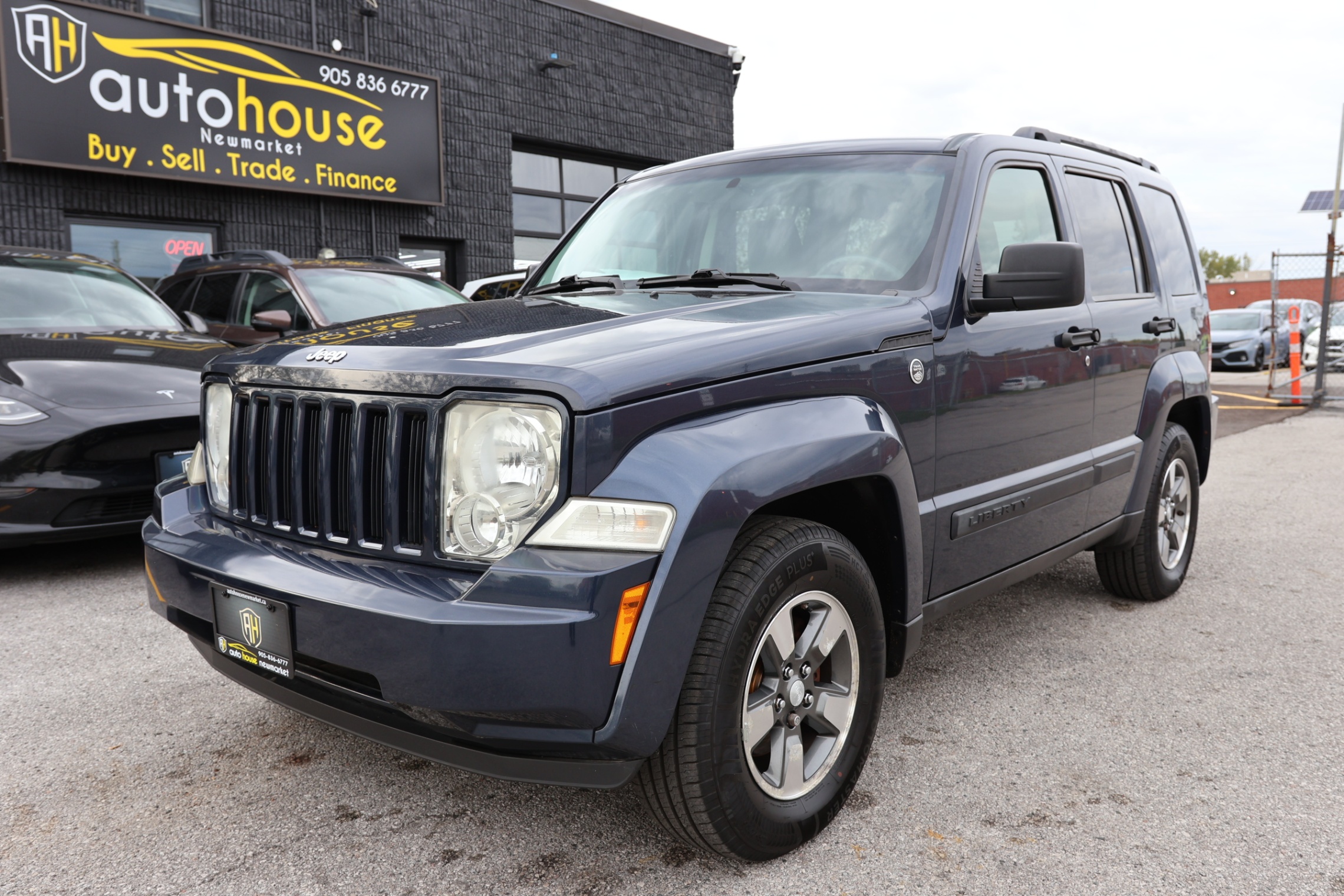 Metallic Blue 2008 Jeep Liberty SUV / Crossover Four-Wheel Drive Automatic