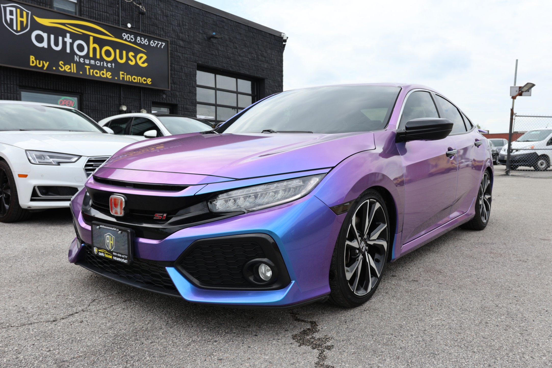 Metallic Purple 2017 Honda Civic Si Sedan Front-Wheel Drive Manual