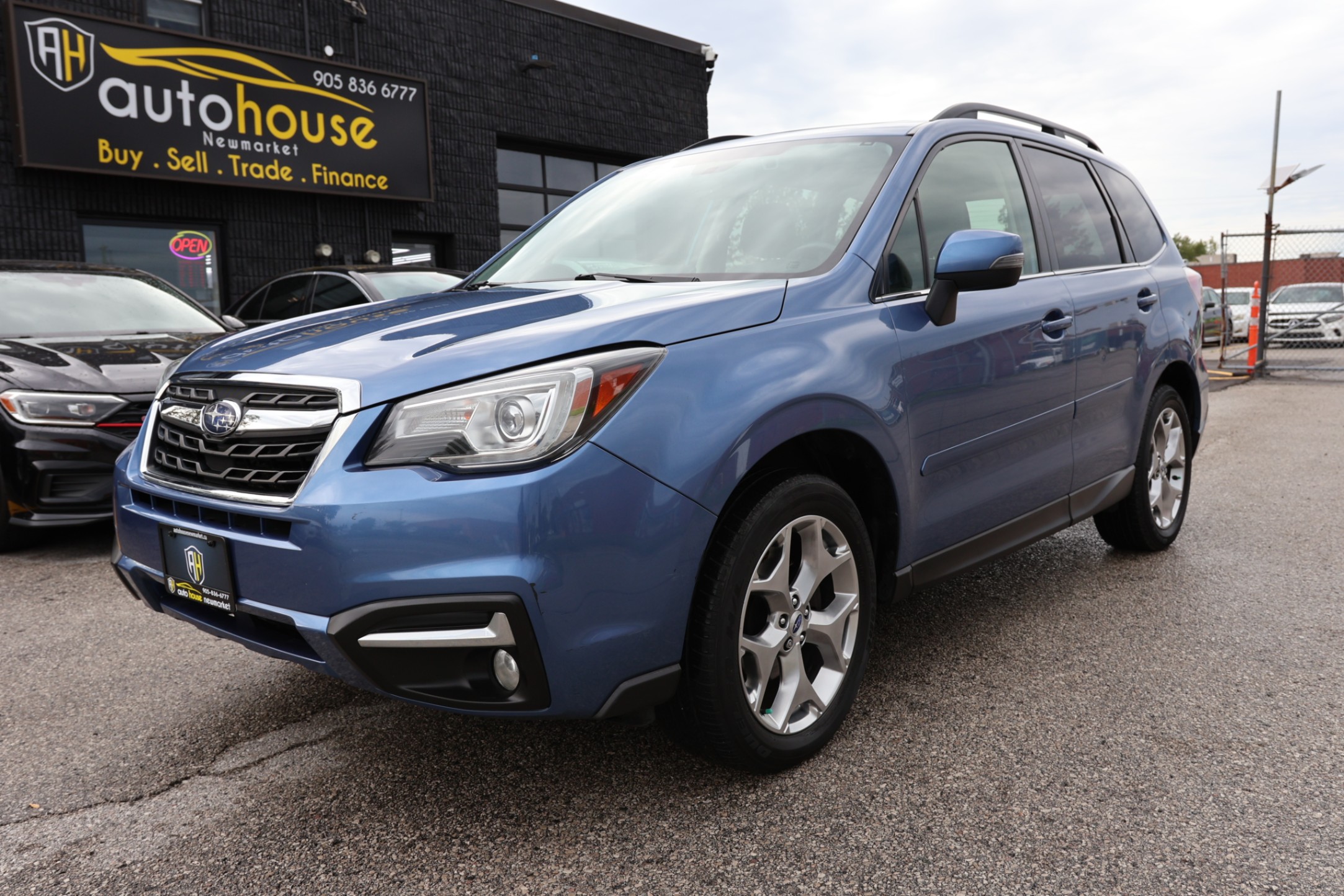 Metallic Blue 2018 Subaru Forester SUV / Crossover All-Wheel Drive Automatic