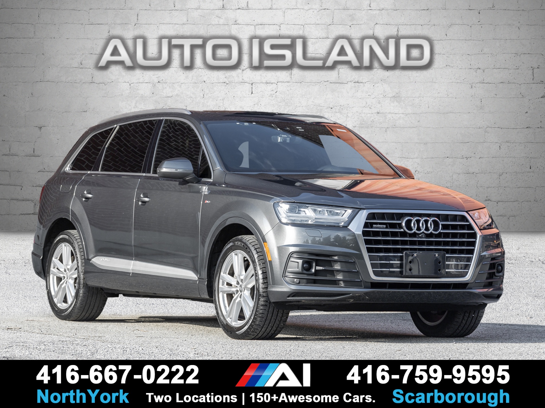 Gray 2017 Audi Q7 SUV / Crossover Automatic