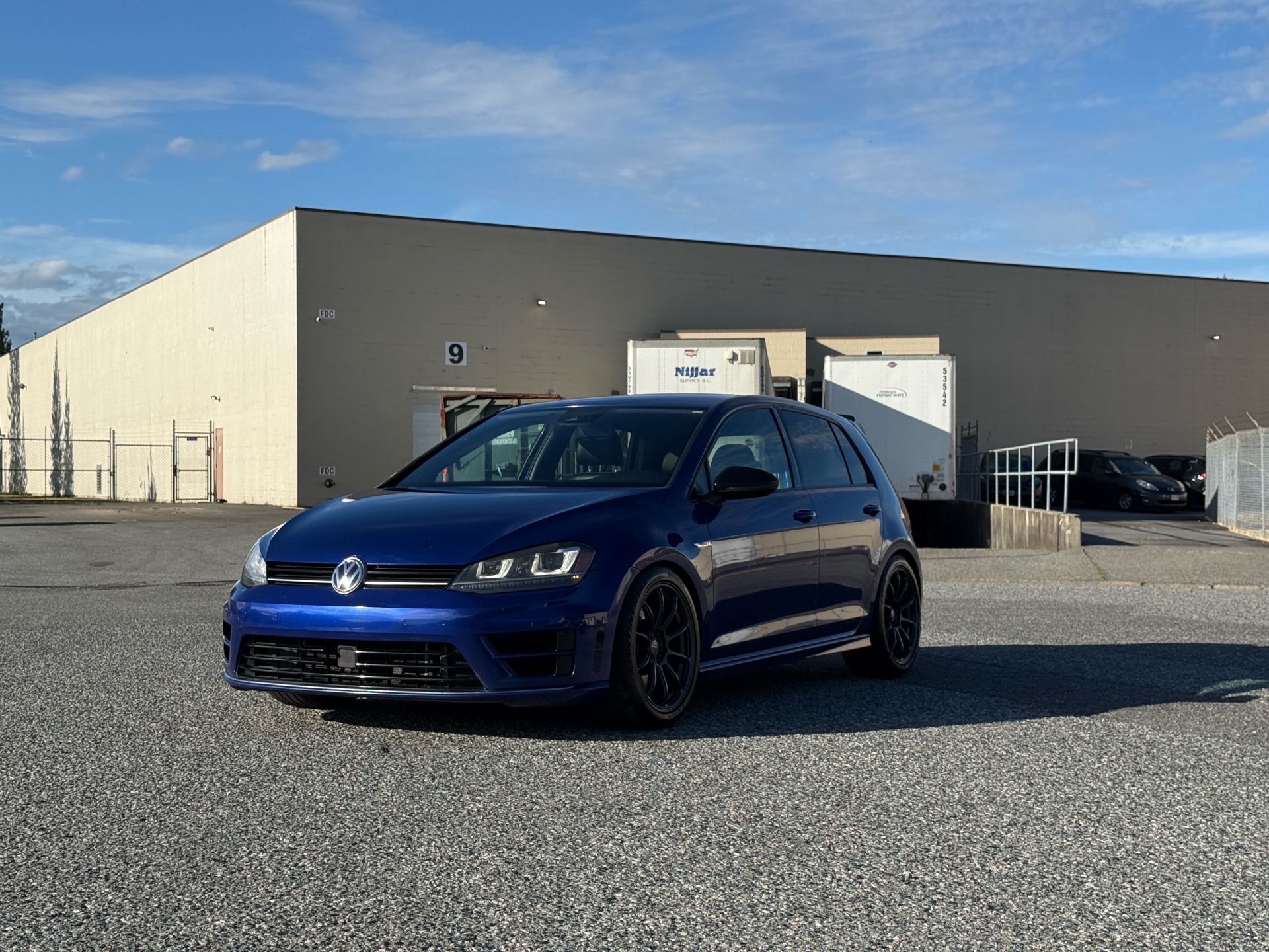 Blue 2016 Volkswagen Golf R Hatchback All-Wheel Drive Automatic