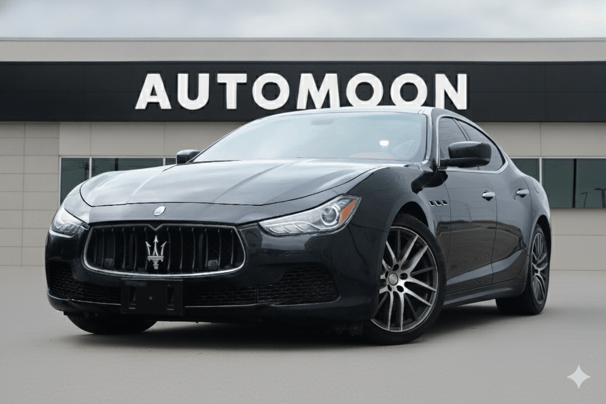 Black 2015 Maserati Ghibli Sedan All-Wheel Drive 5-Speed Automatic