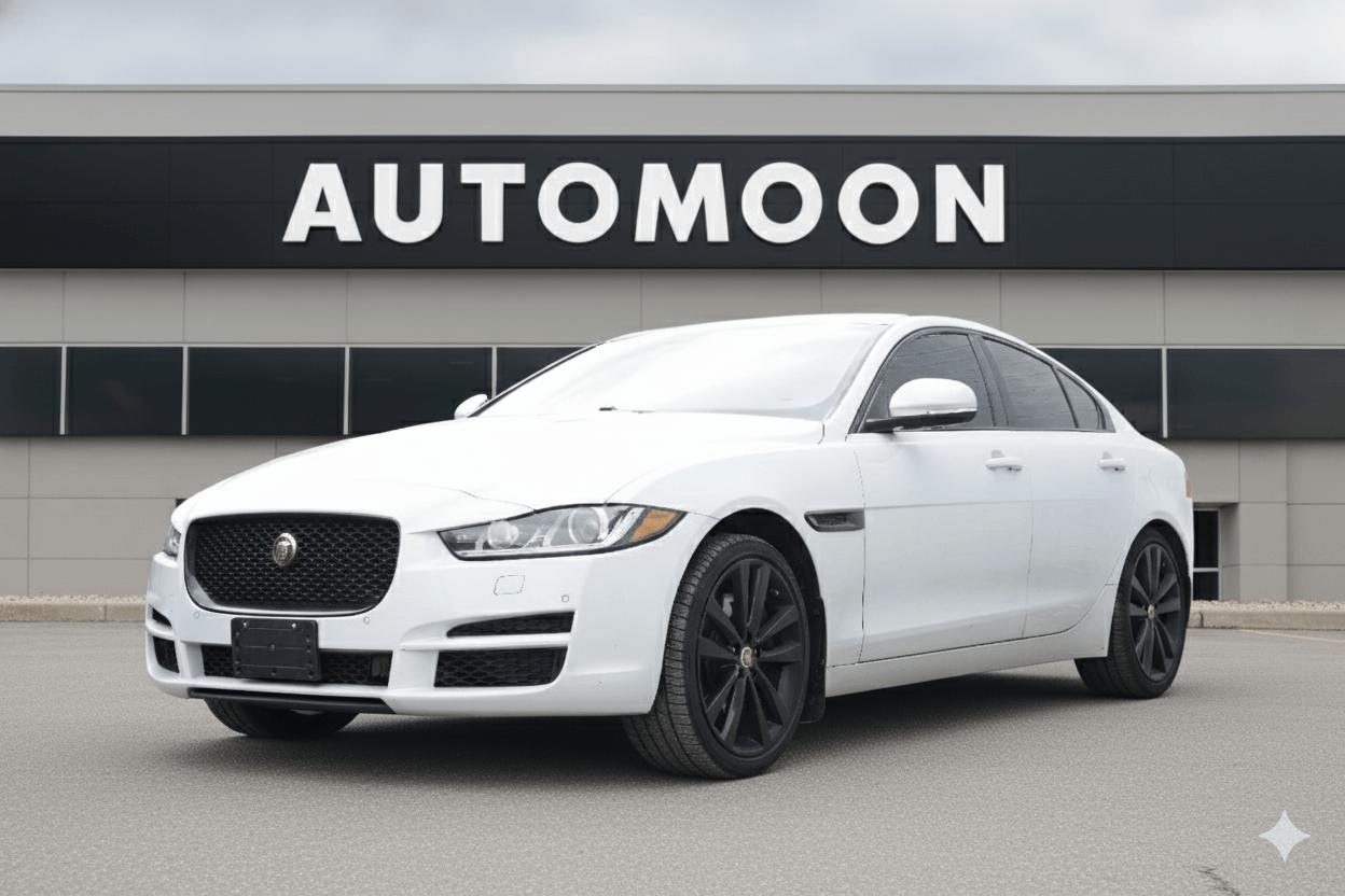 White 2017 Jaguar XE Sedan All-Wheel Drive Automatic