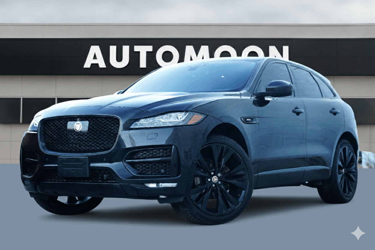 Black 2017 Jaguar F-PACE SUV / Crossover All-Wheel Drive Automatic