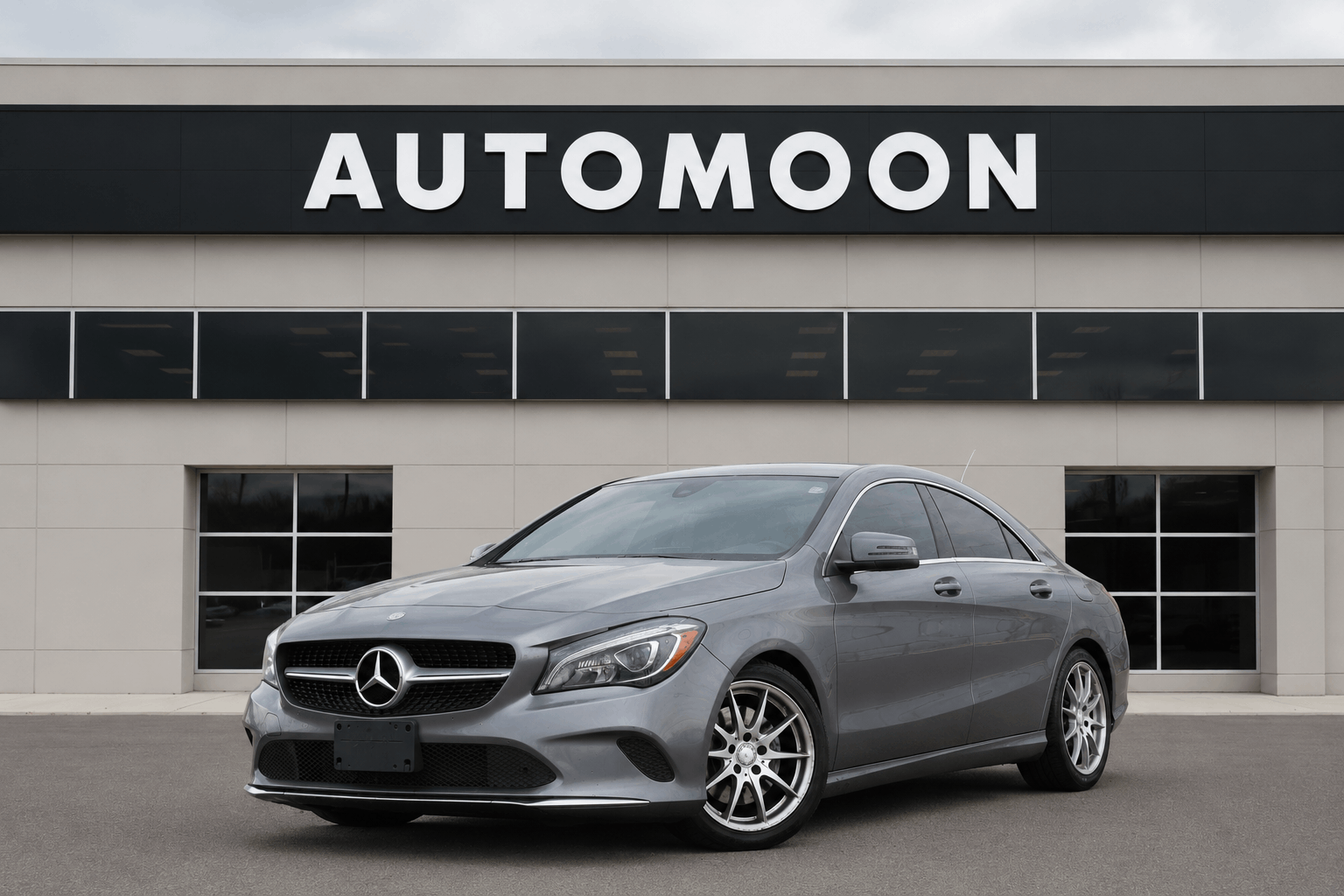 Gray (Dark Grey) 2017 Mercedes-Benz CLA Sedan All-Wheel Drive 5-Speed Automatic