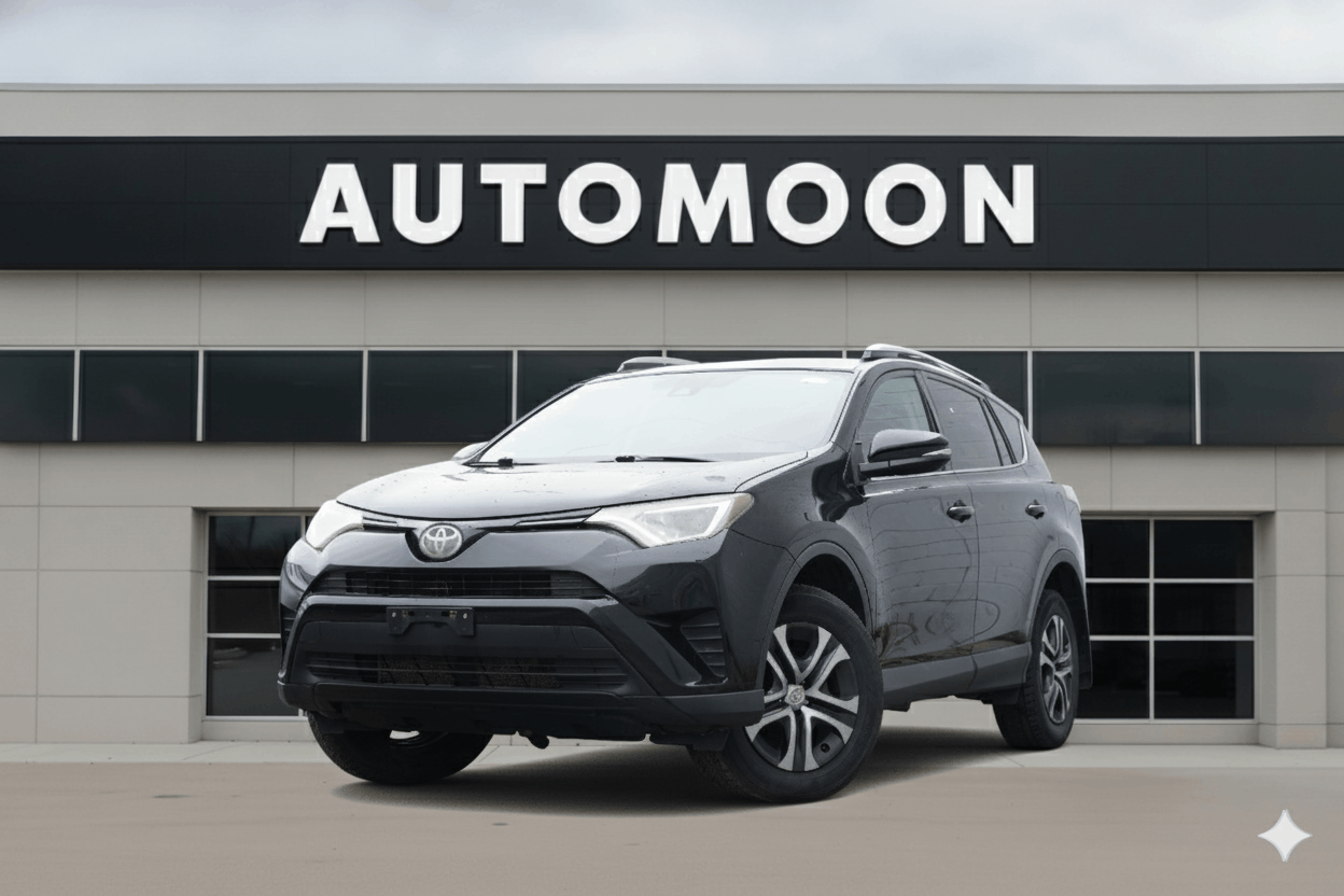Black 2017 Toyota RAV4 LE AWD SUV / Crossover All-Wheel Drive 5-Speed Automatic