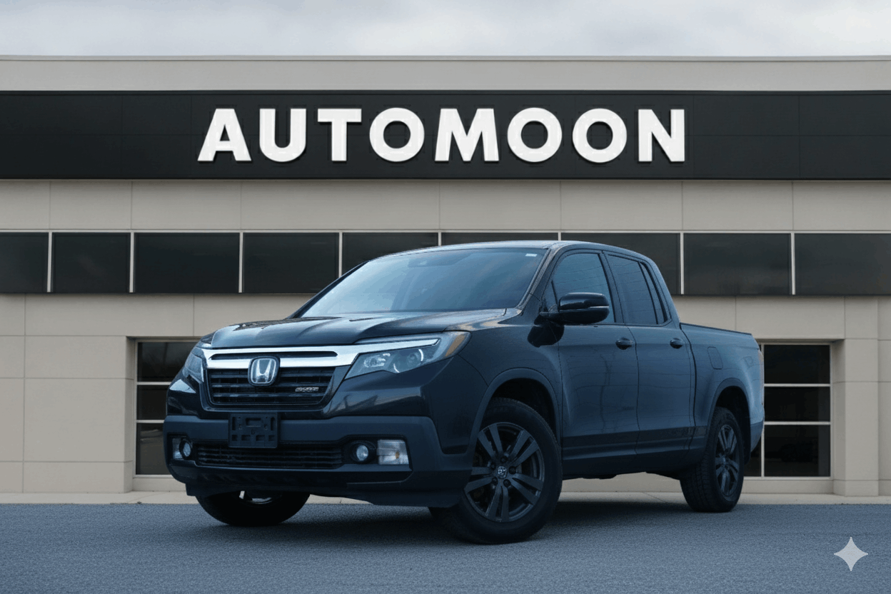Black 2018 Honda Ridgeline Sport AWD Pickup Truck All-Wheel Drive Automatic