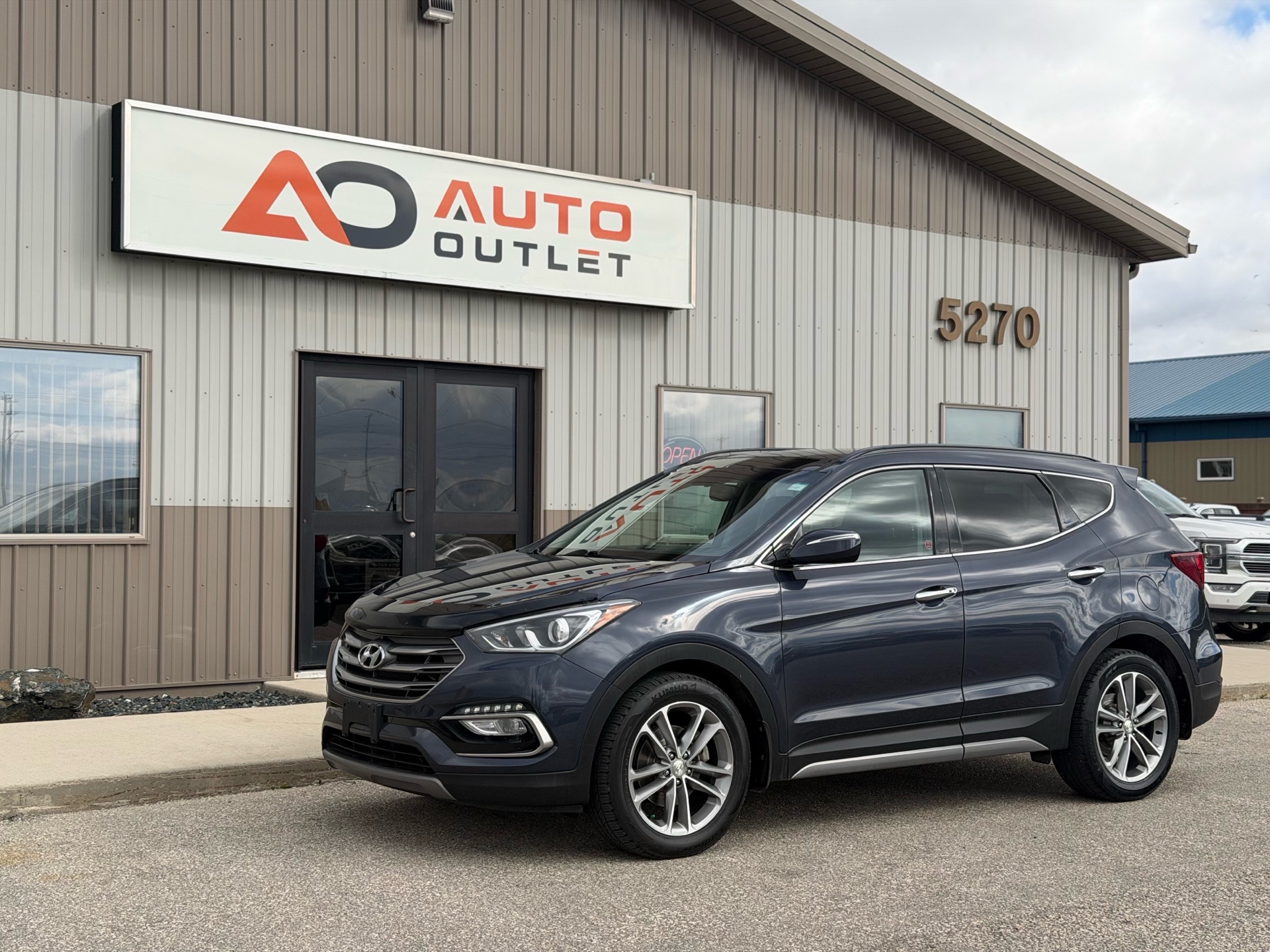 Metallic Saxony Blue 2017 Hyundai Santa Fe Sport SUV / Crossover Automatic