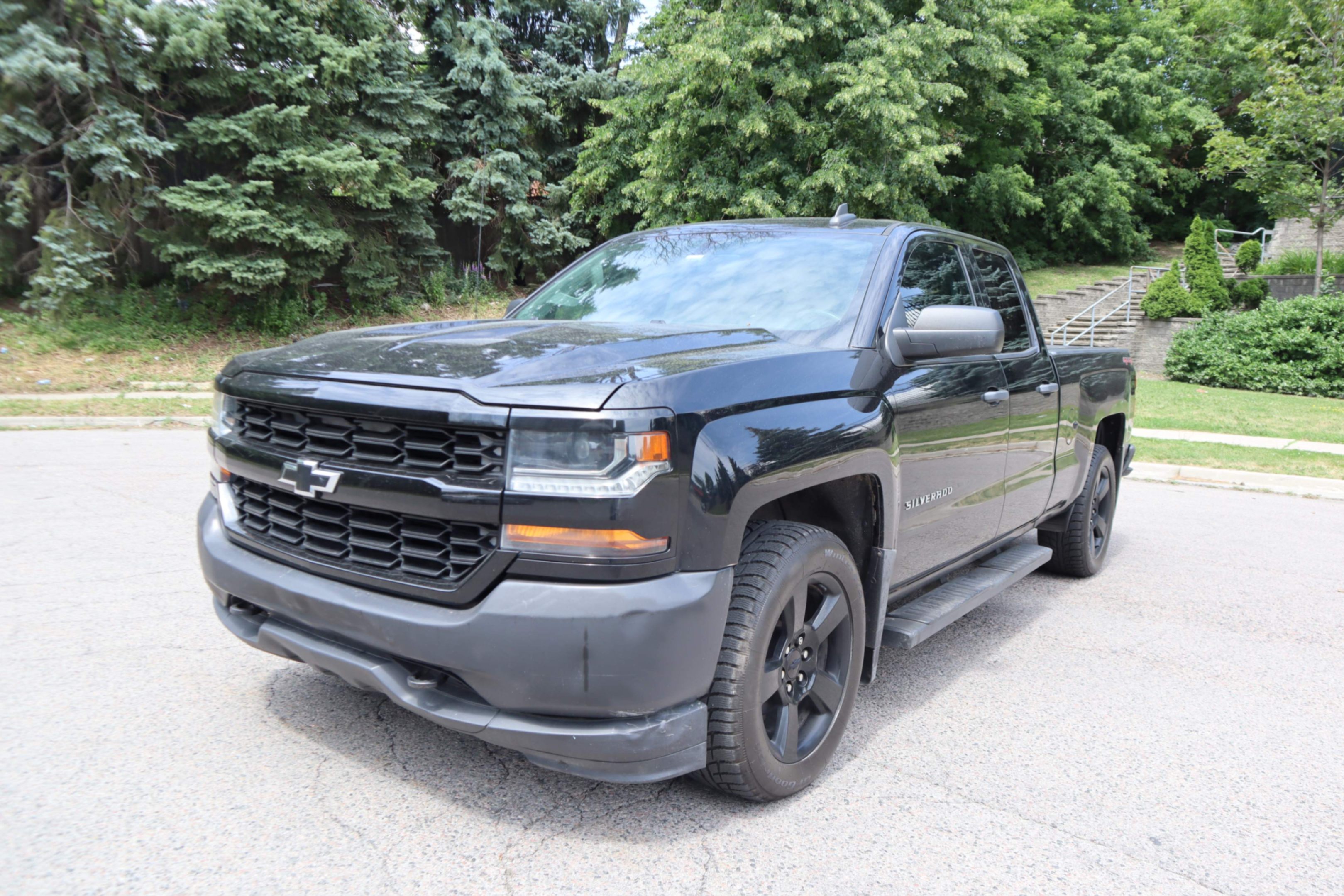 Black 2017 Chevrolet Silverado 1500 Pickup Truck Four-Wheel Drive Automatic