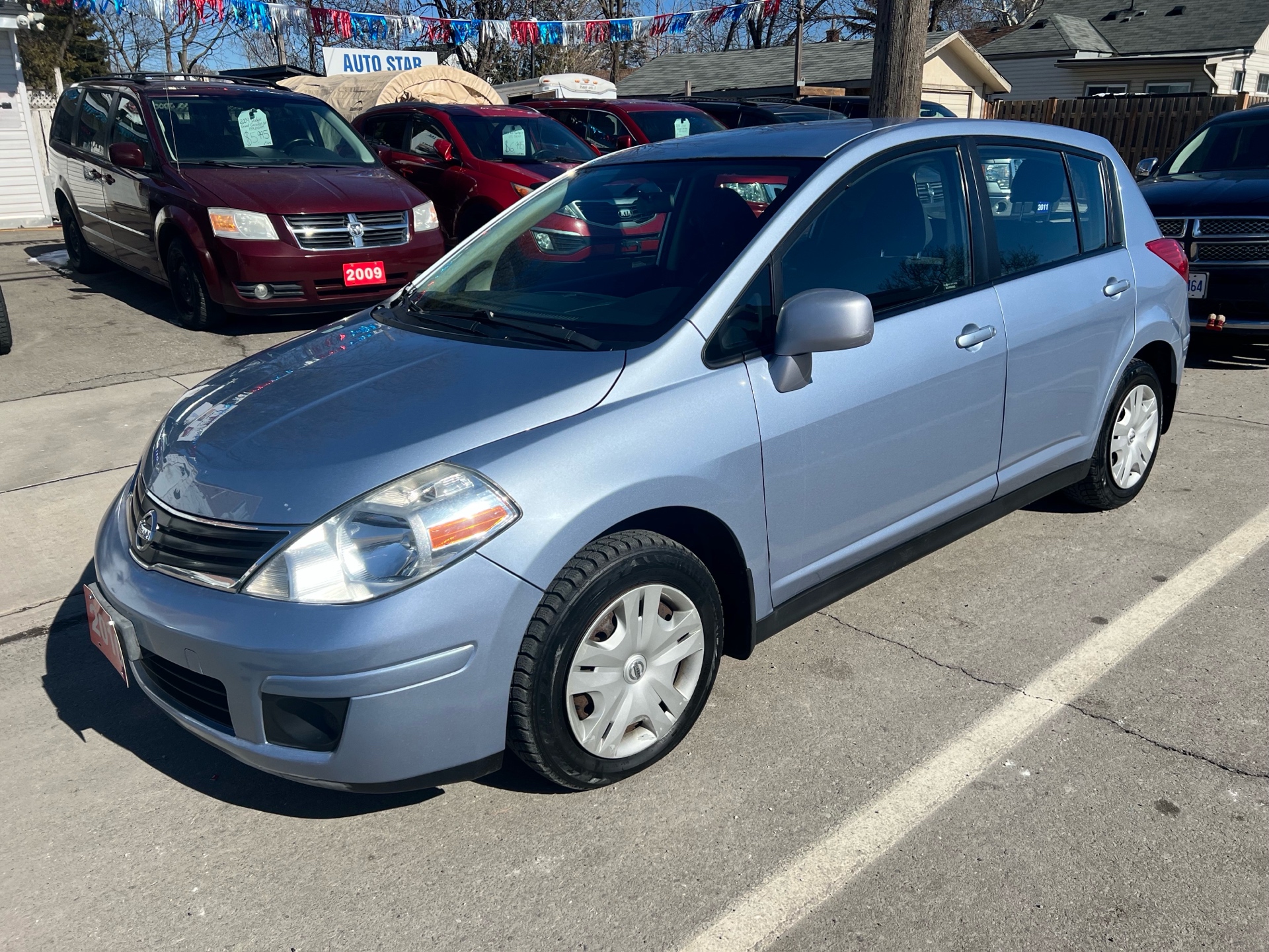 Blue 2011 Nissan Versa 1.8 S Hatchback Hatchback Front-Wheel Drive Automatic