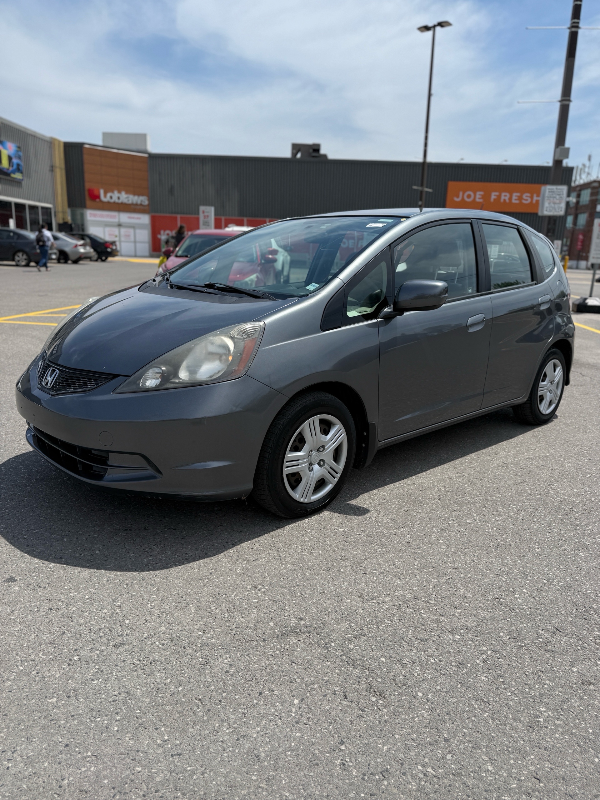 Gray 2014 Honda Fit LX Hatchback Manual