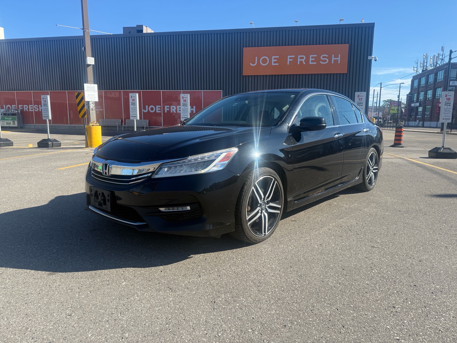 Black 2017 Honda Accord Sedan Front-Wheel Drive Automatic